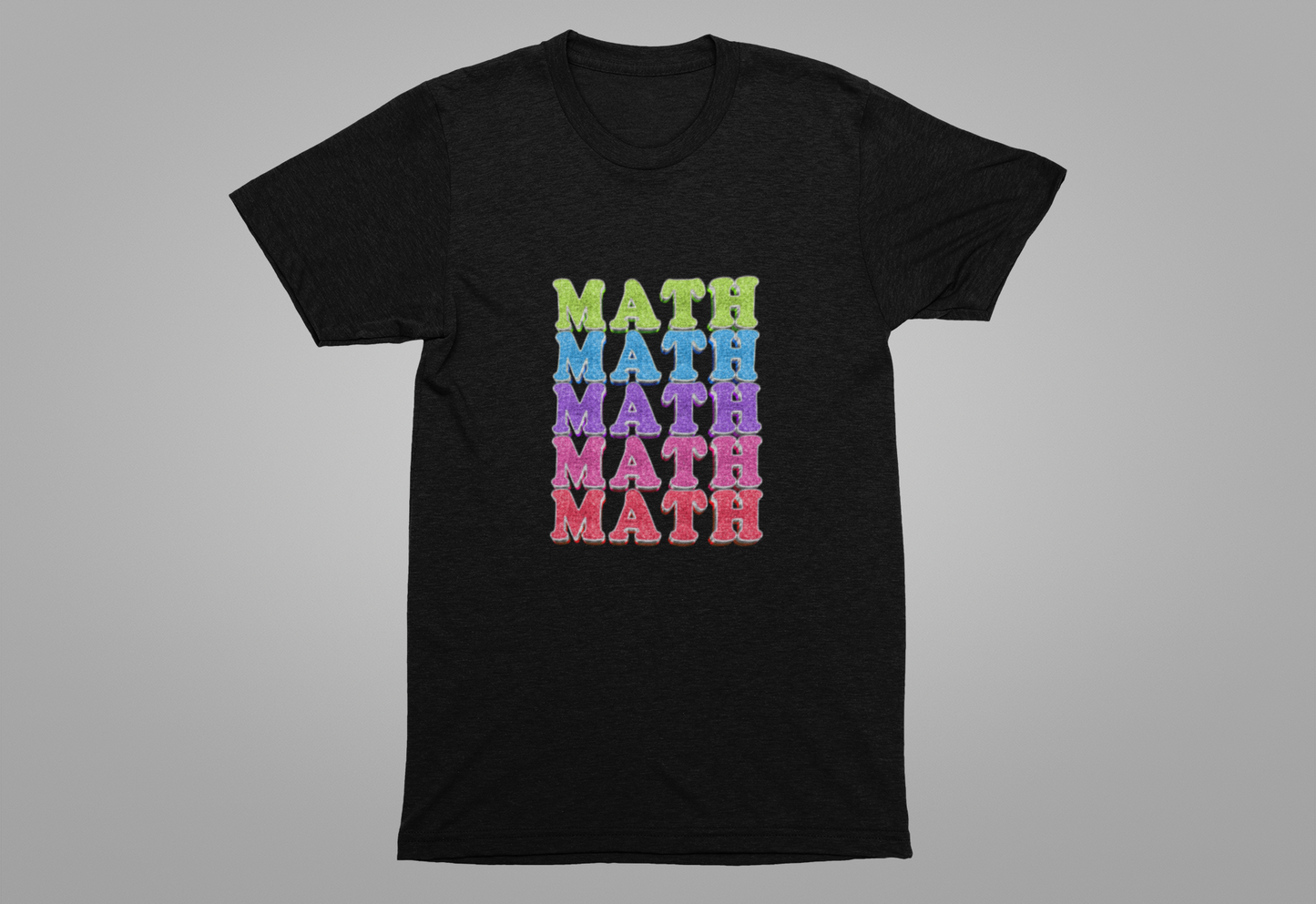 Math Repeated Tshirt – Bold Typography Design for Math Enthusiasts