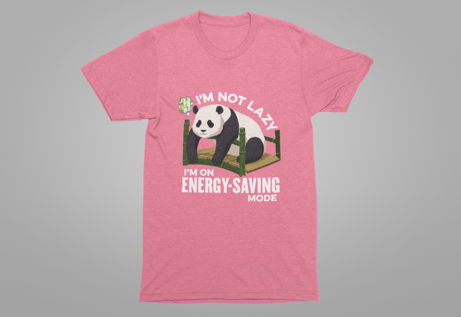 I’m Not Lazy I’m on Energy Saving Mode Tee, Panda Mood Shirt, Funny Animal Graphic Tee, Cozy Nap Life Top, Chill Creature Gift