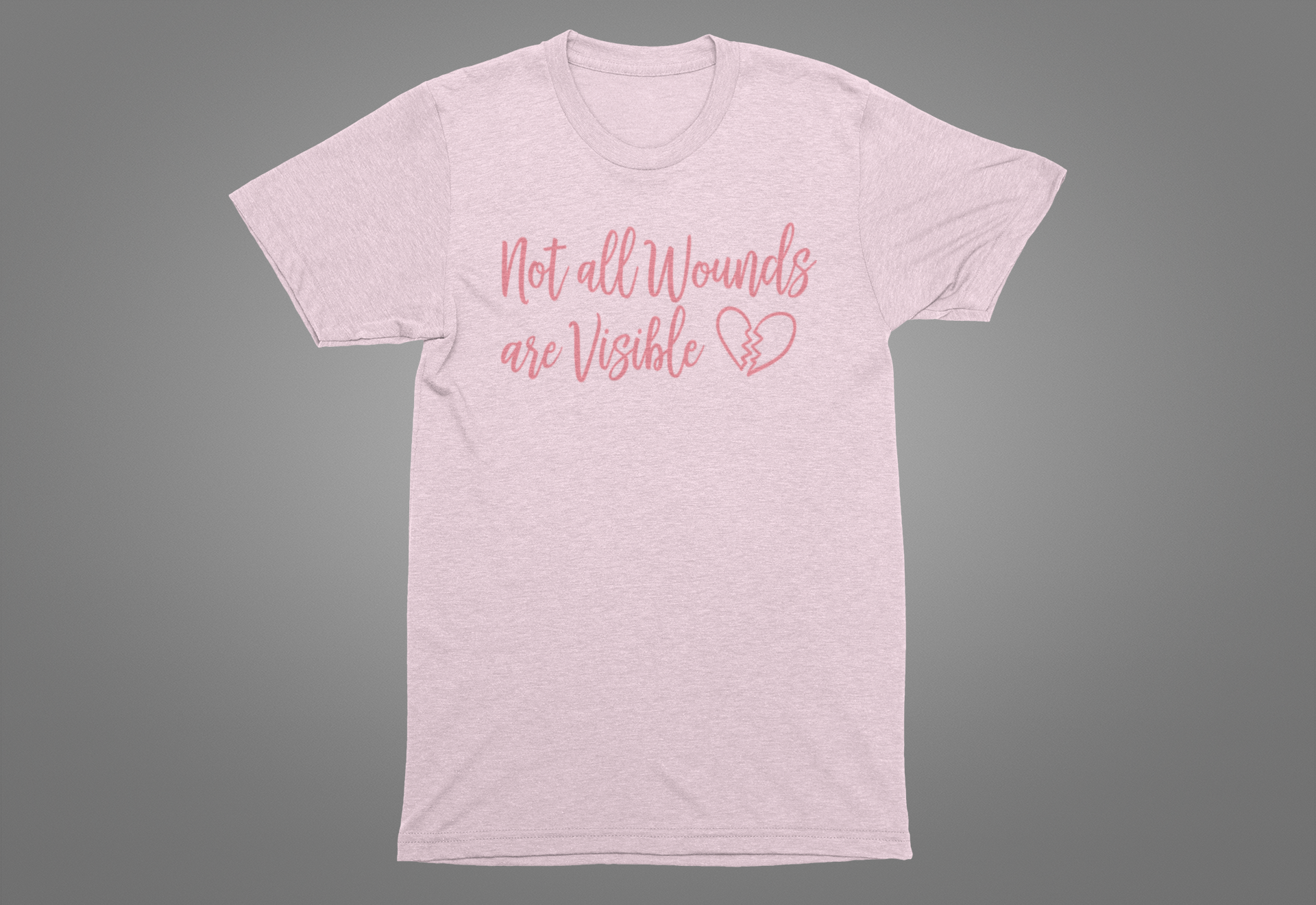 Not All Wounds Are Visible Official Graphic Statement Tee for Mental Health Warriors and Advocates of Inner Strength and Truth