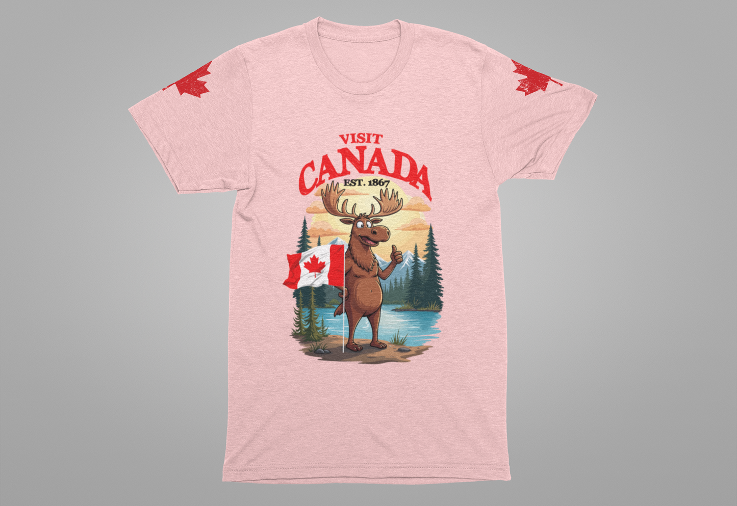 Visit Canada Moose Welcome T-Shirt