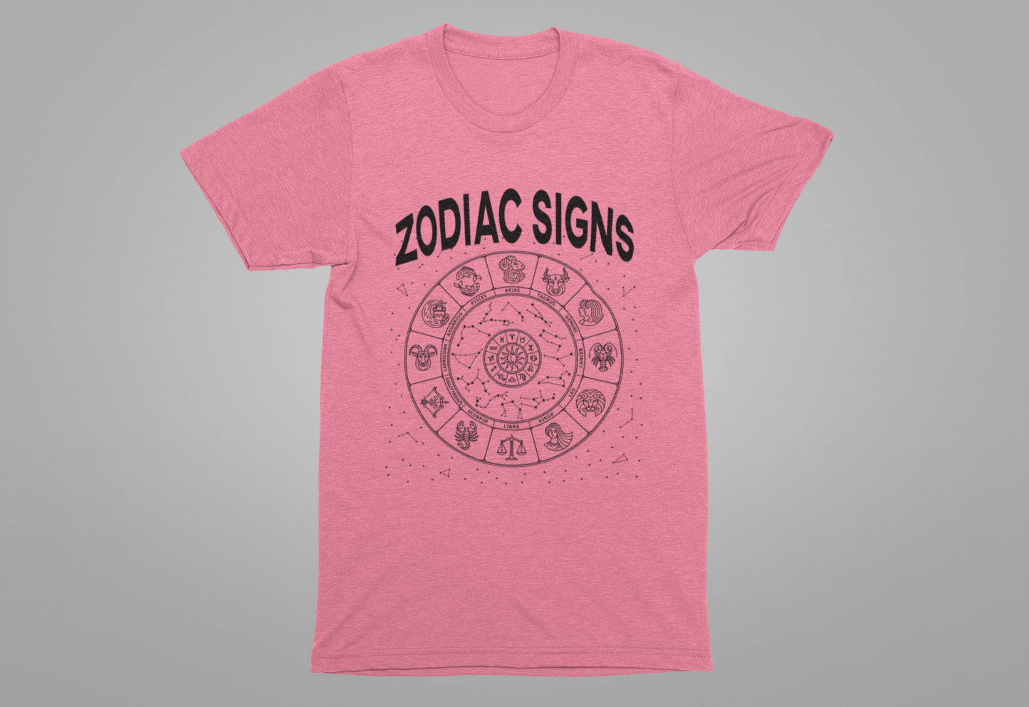 The Zodiac and the Stars Tee, Astrology Graphic Shirt, Celestial Alignment Top, Horoscope Energy Tee, Cosmic Belief Gift