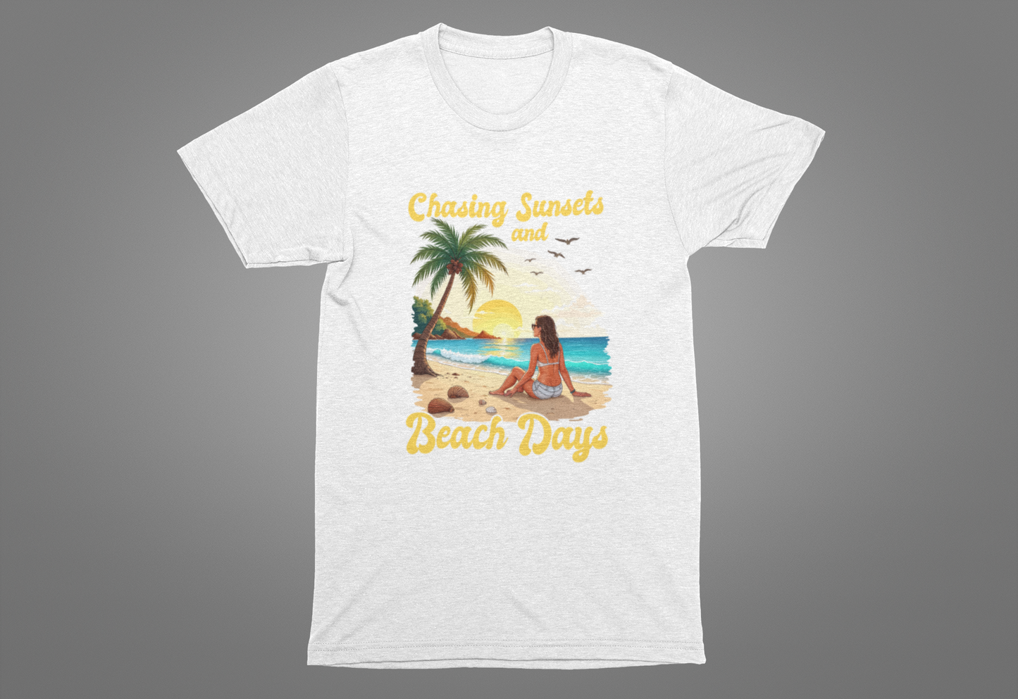 Chasing Sunsets and Beach Days Summer Escape T-Shirt