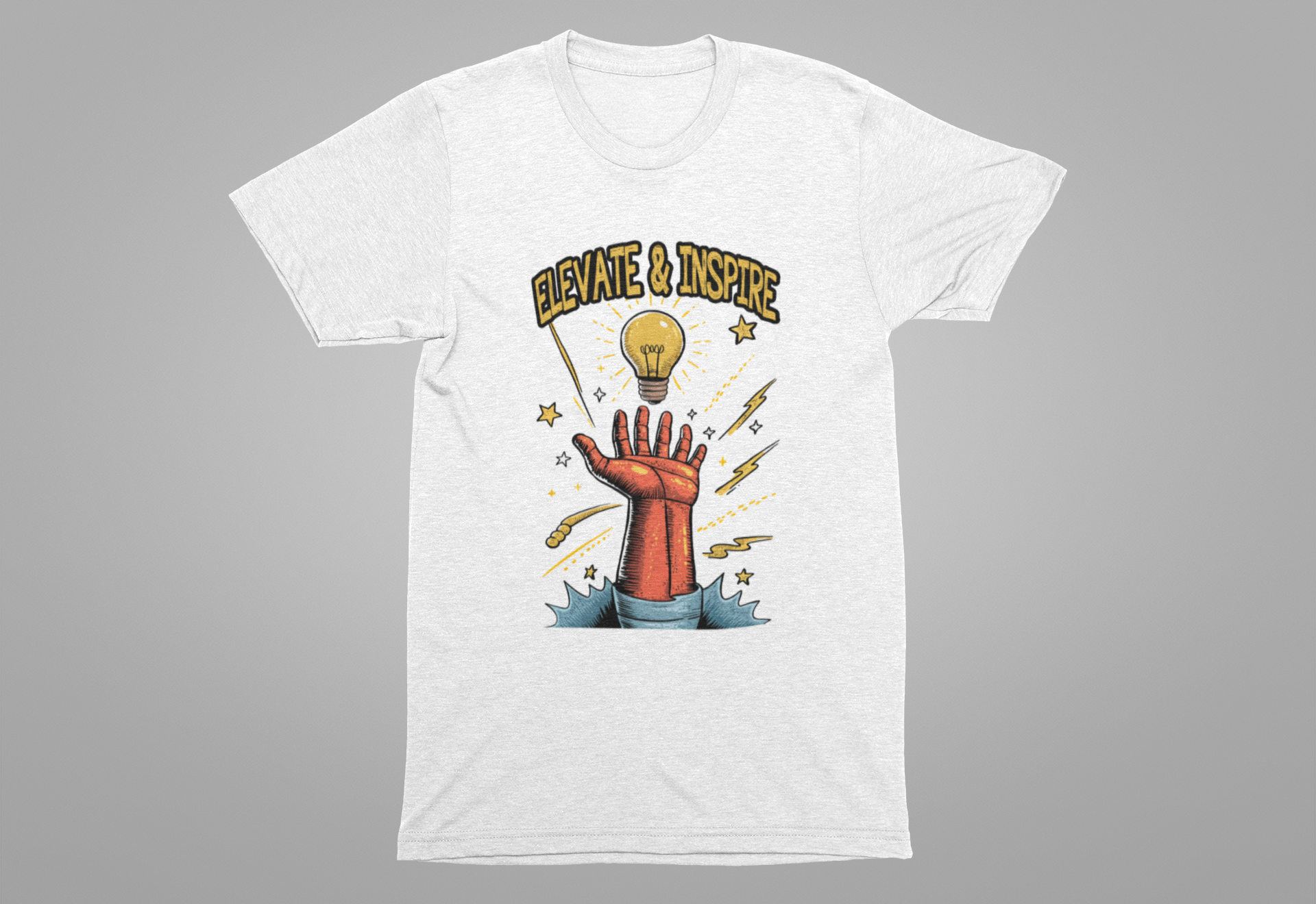 Elevate and Inspire Shirt Motivational Graphic Tee for Leaders Teachers Coaches and Creators Who Lift Others With Energy and Vision
