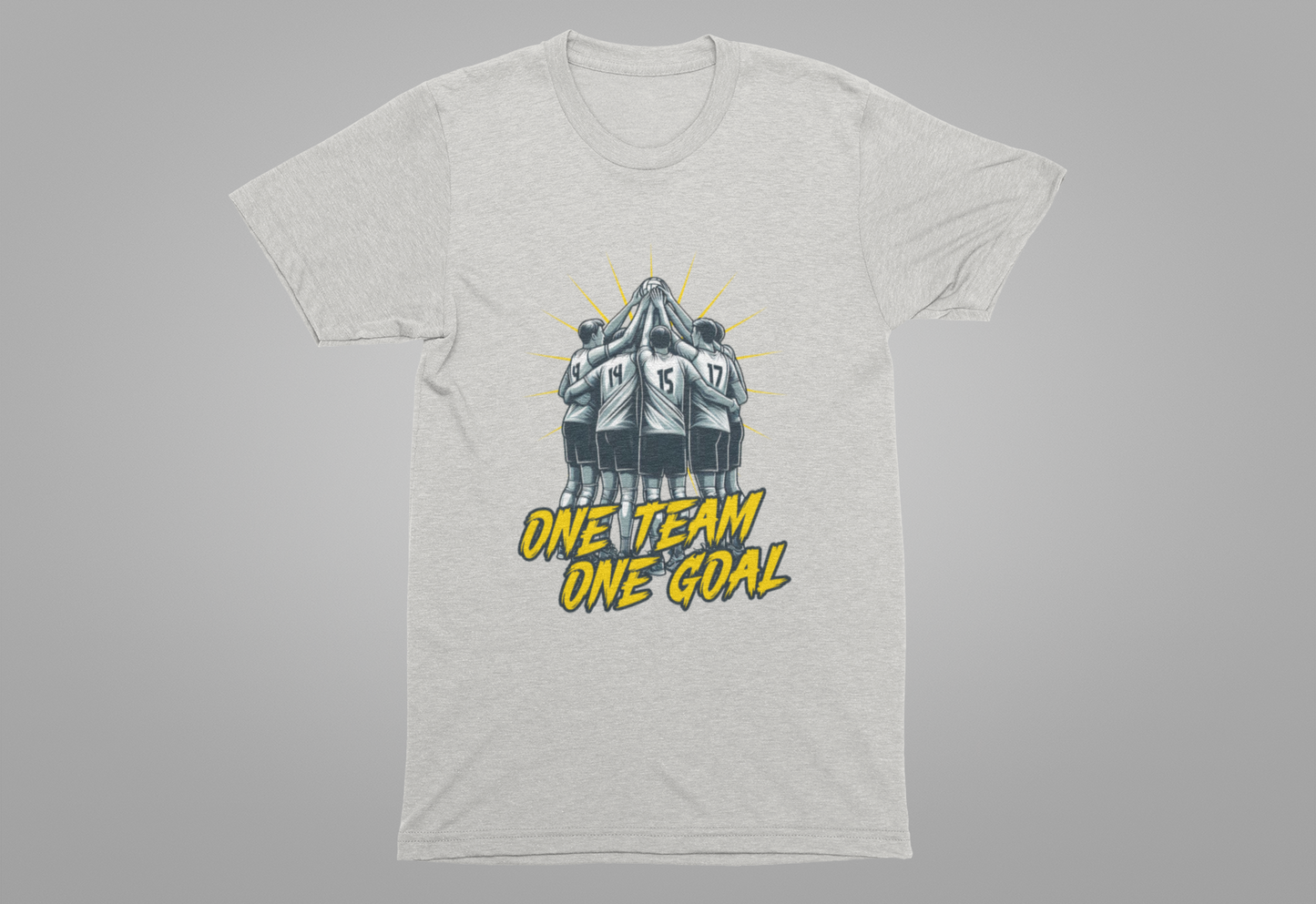 One Team One Goal – Team Huddle Unity Graphic T-Shirt