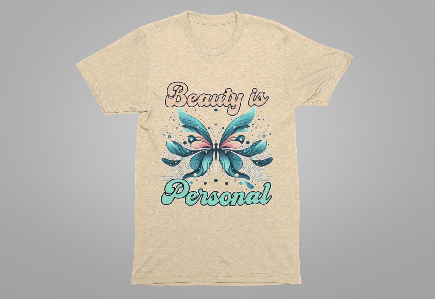 Beauty is Personal | Abstract Butterfly Graphic T-Shirt