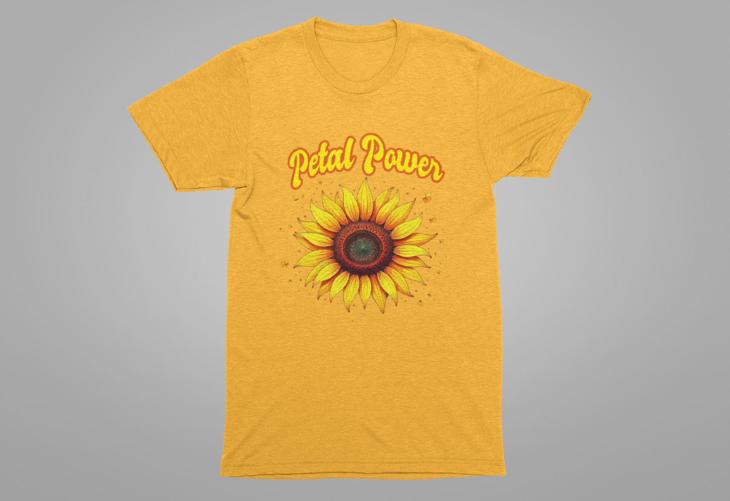 Petal Power Tee, Floral Mood Shirt, Garden Girl Top, Spring Energy Graphic, Nature Strength Gift Tee