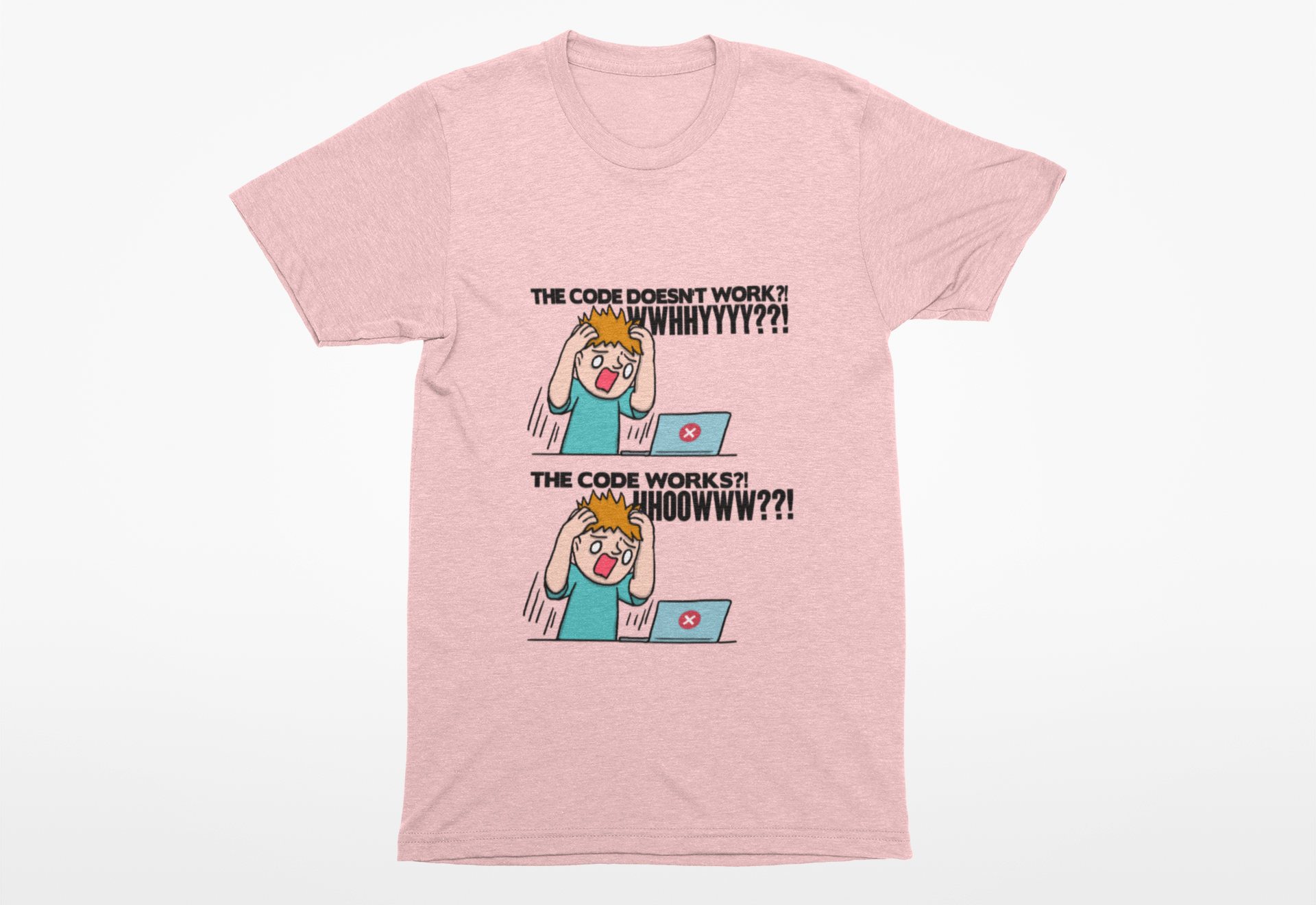 Code Works Confusion Funny Programmer T-Shirt