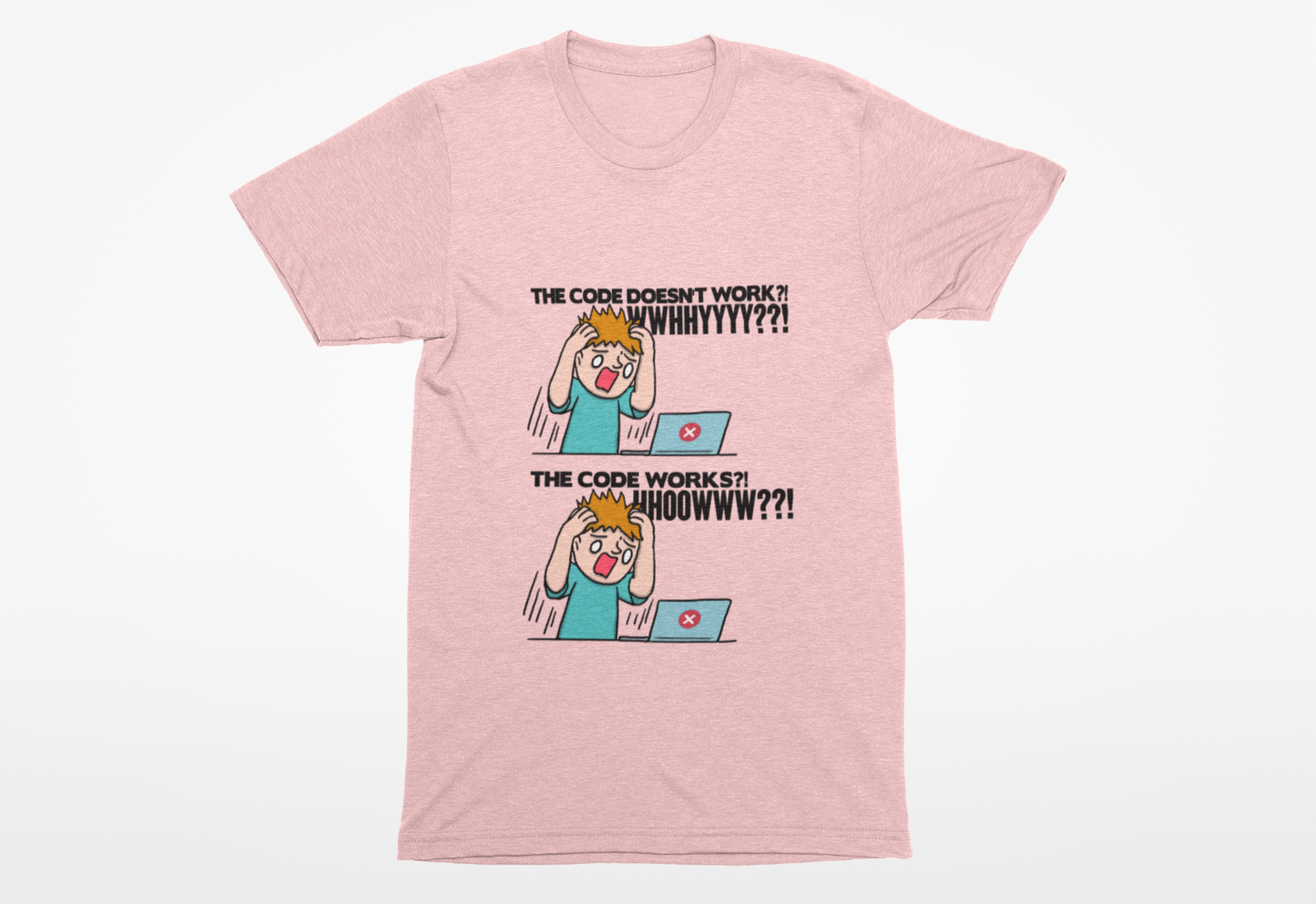 Code Works Confusion Funny Programmer T-Shirt