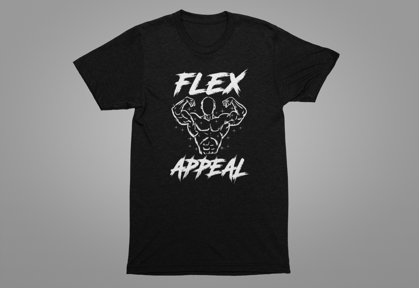 Flex Appeal Shirt, Bodybuilding Strength Tee, Muscle Gym Graphic T Shirt, Fitness Training Apparel, Lifting Workout Top