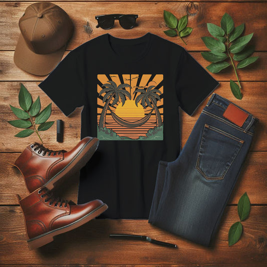 Sunset and Chill Hammock Paradise Sunset T-Shirt