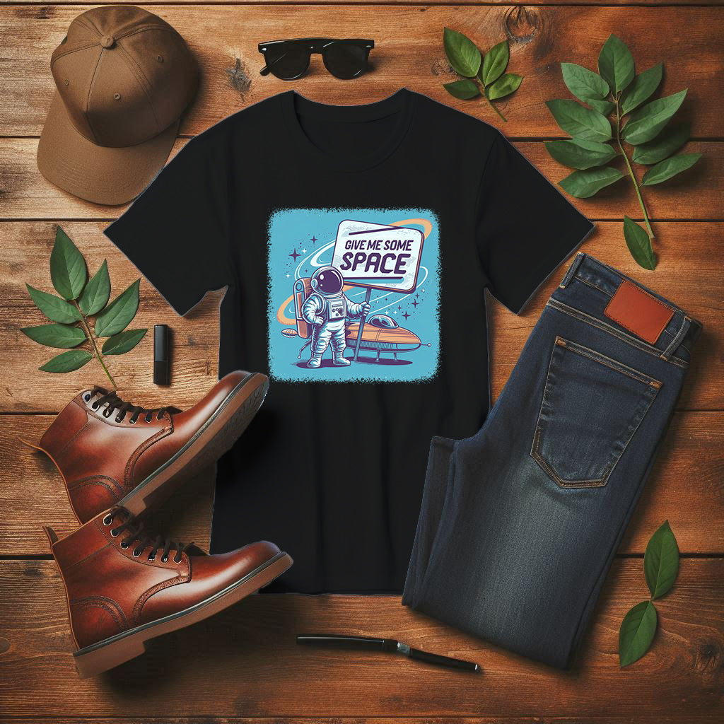 Give Me Some Space Funny Astronaut Sign T-Shirt