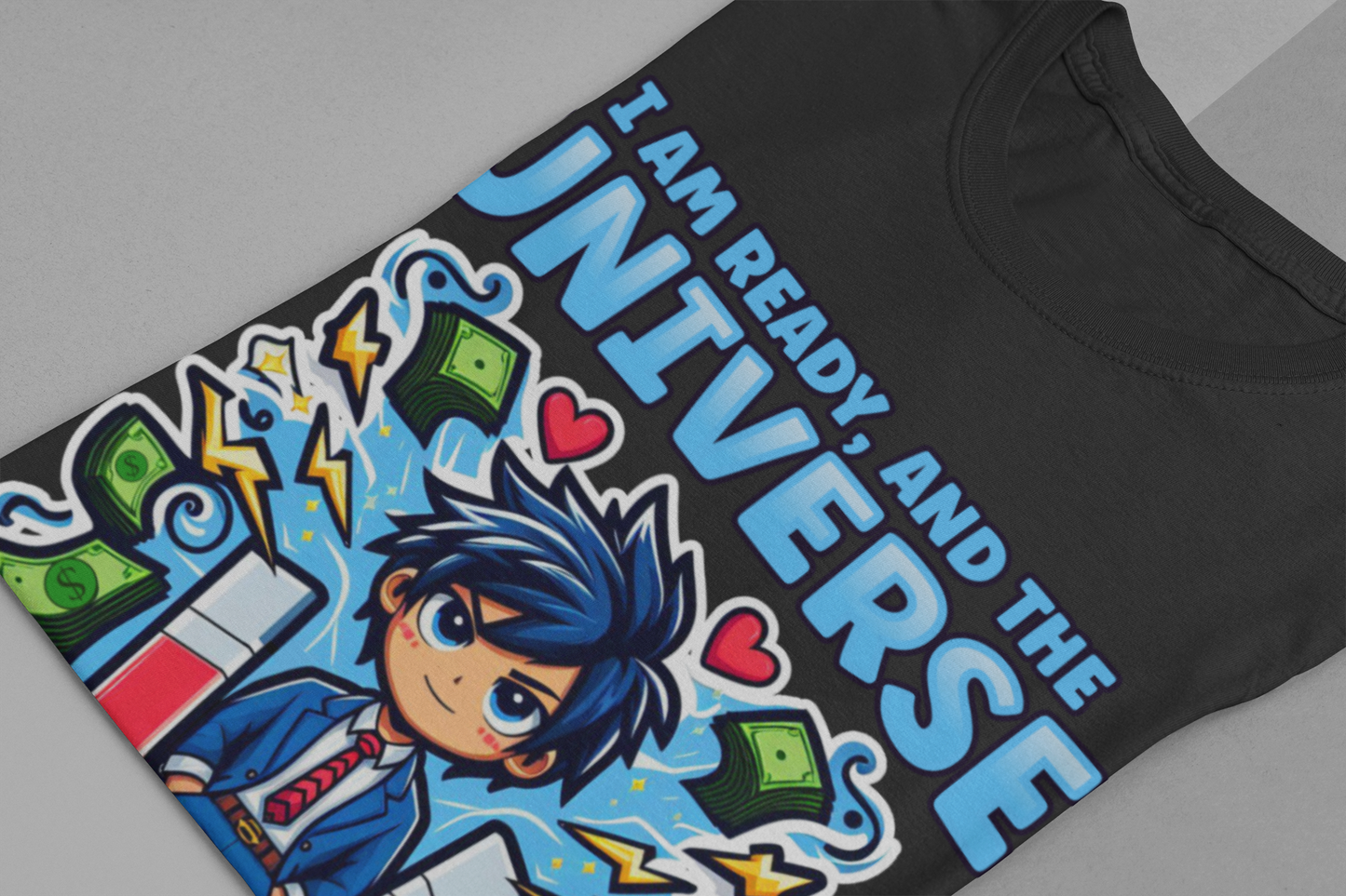 I Am Ready and the Universe Delivers Shirt, Manifestation Tee, Spiritual T Shirt, Law of Attraction Shirt, Cosmic Belief Gift