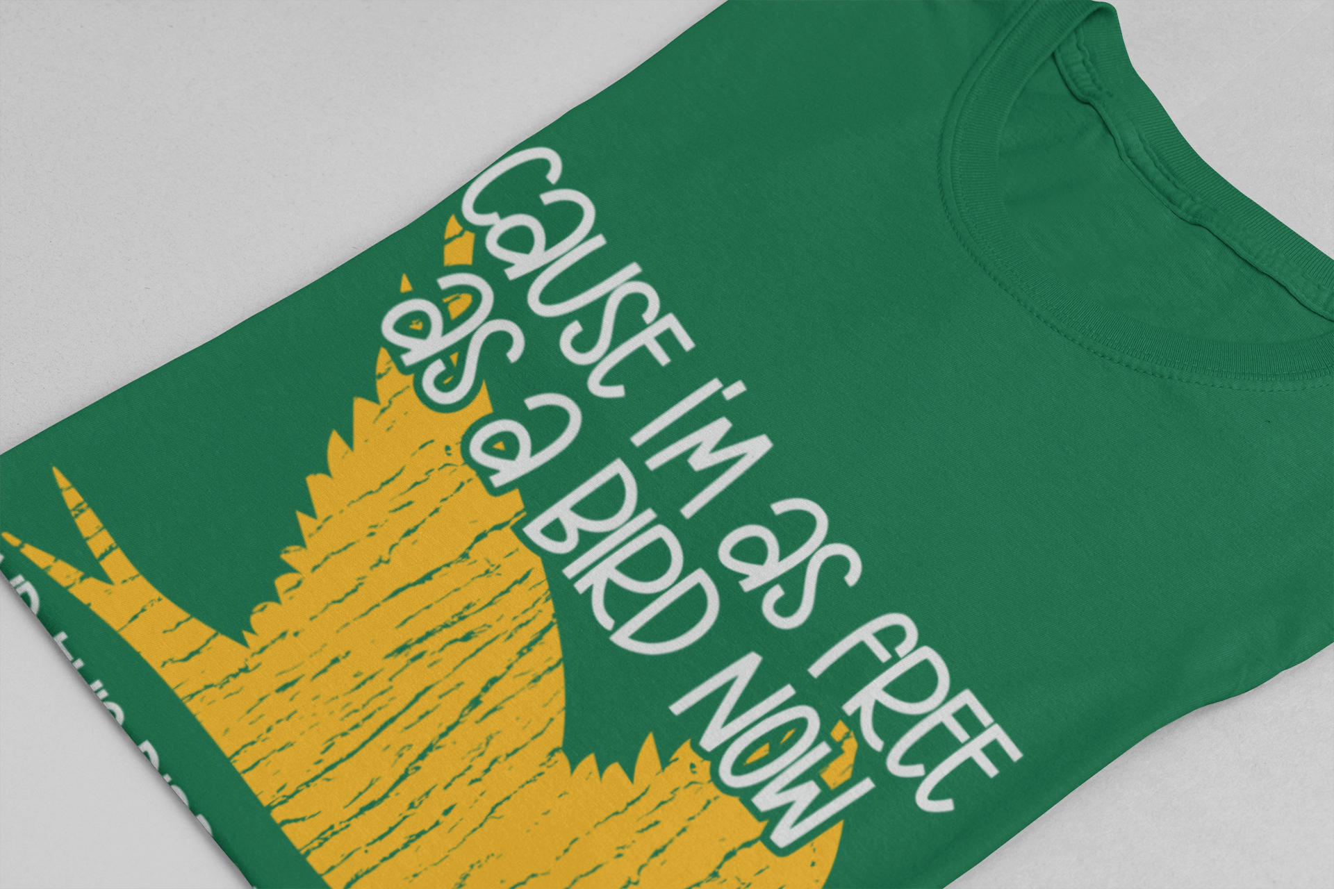 Free as a Bird T-Shirt – Abstract Flying Bird Graphic Freedom Tee