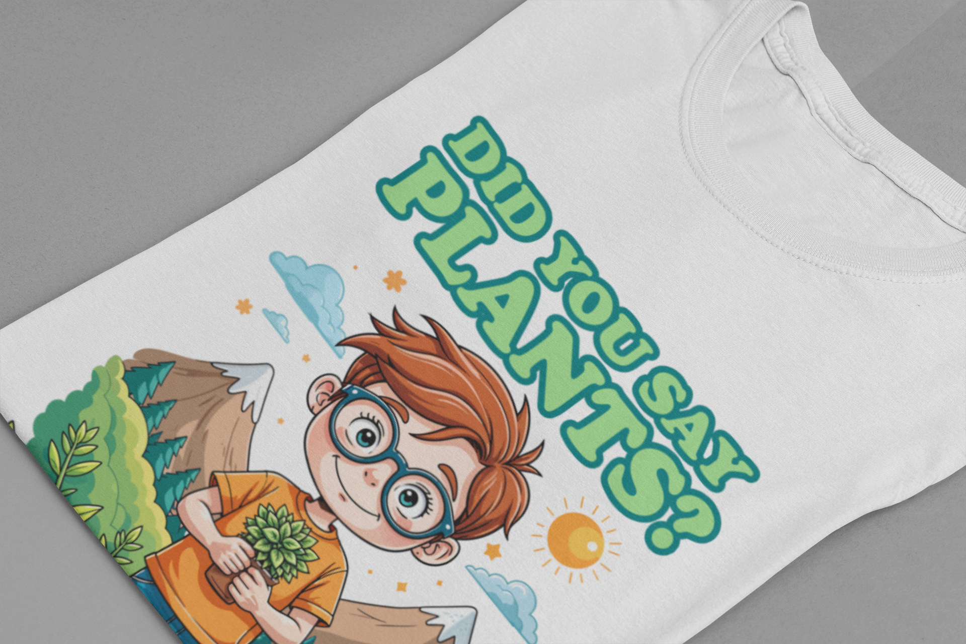 Did You Say Plants? T-Shirt – Cute Nature Lover Kids Graphic Tee