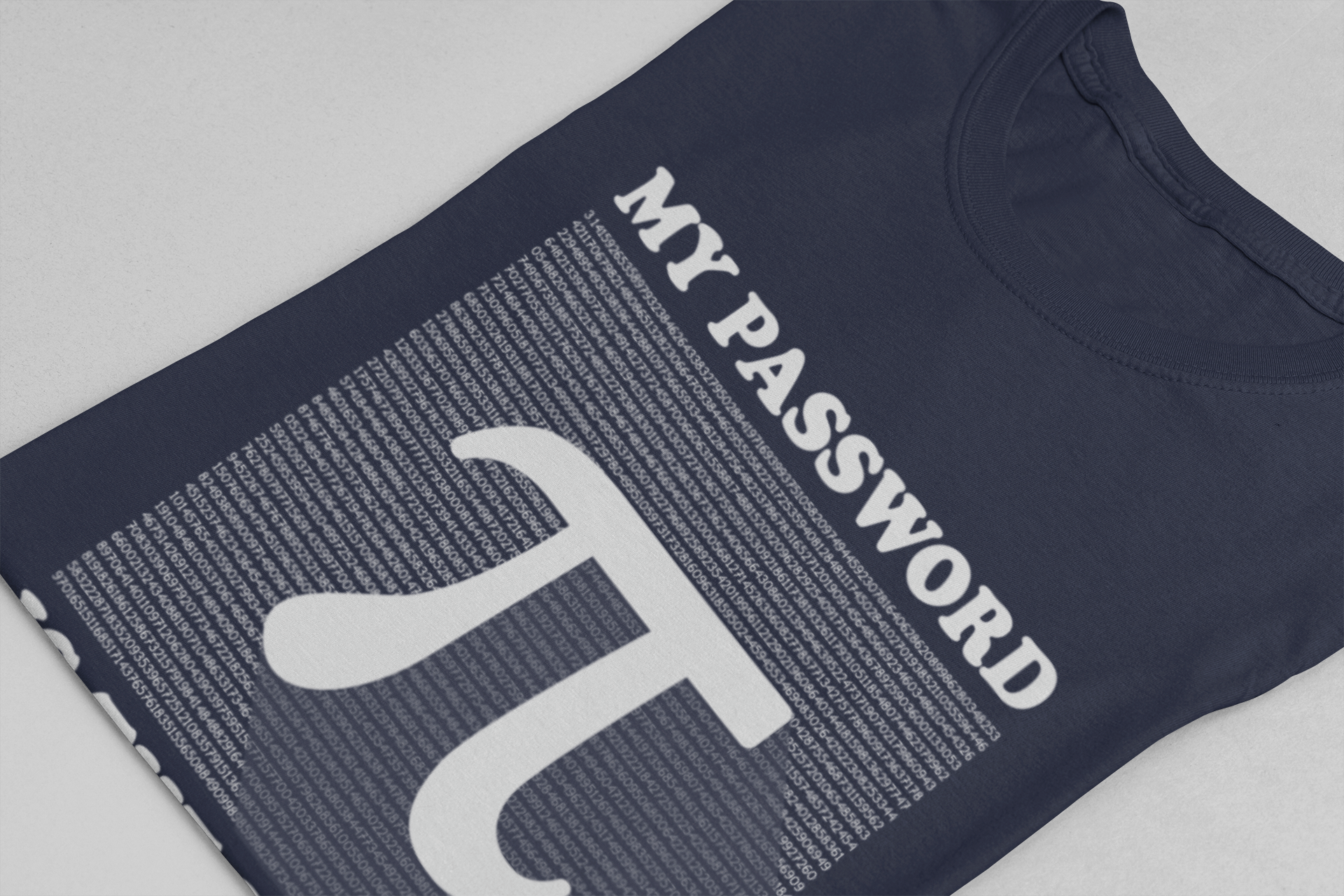 Math Humor T-Shirt – Last 8 Digits of Pi Password Joke
