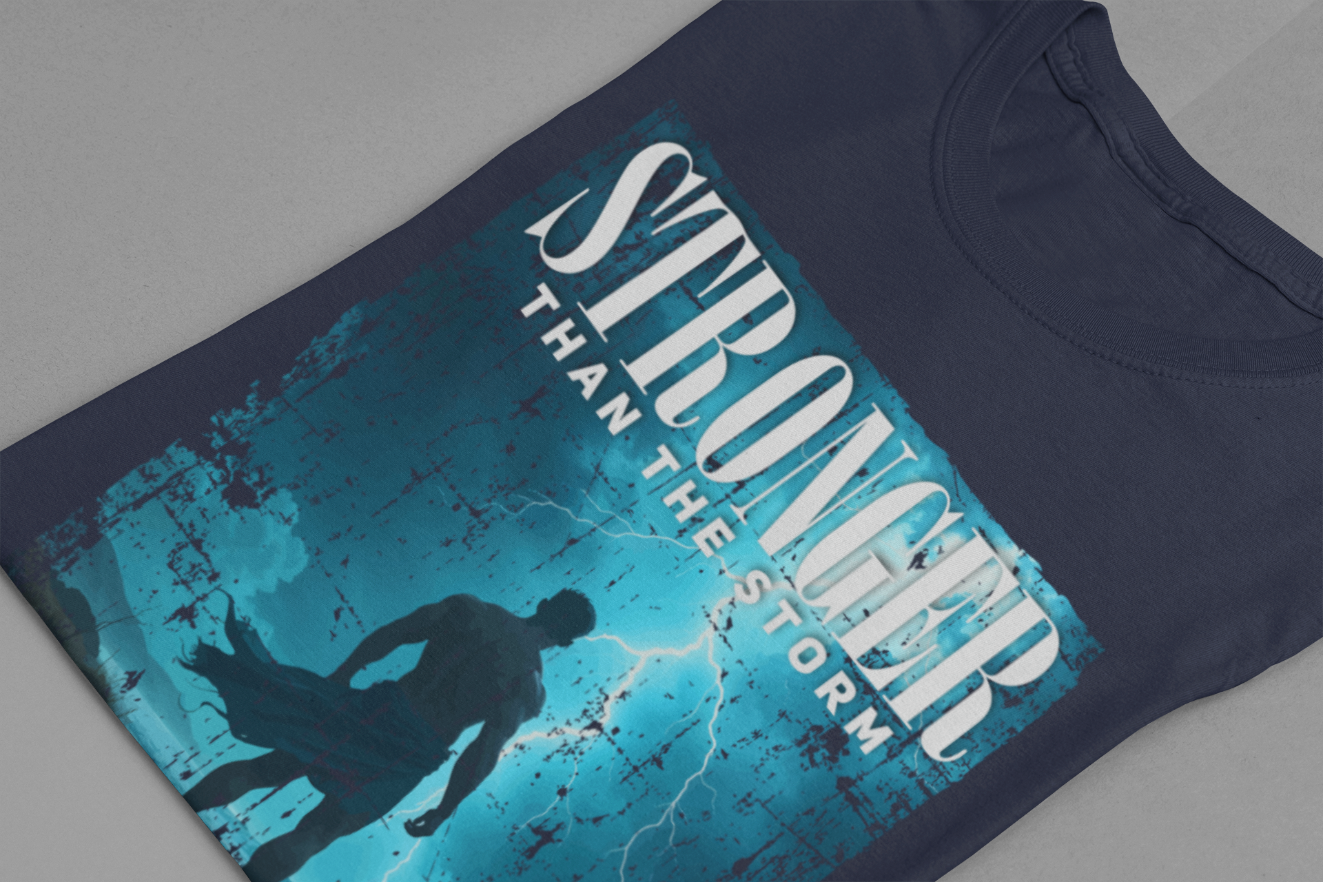 Stronger than the Storm Tee, Mental Strength Shirt, Resilience Affirmation Tee, Encouragement Graphic Top, Tough Times Gift