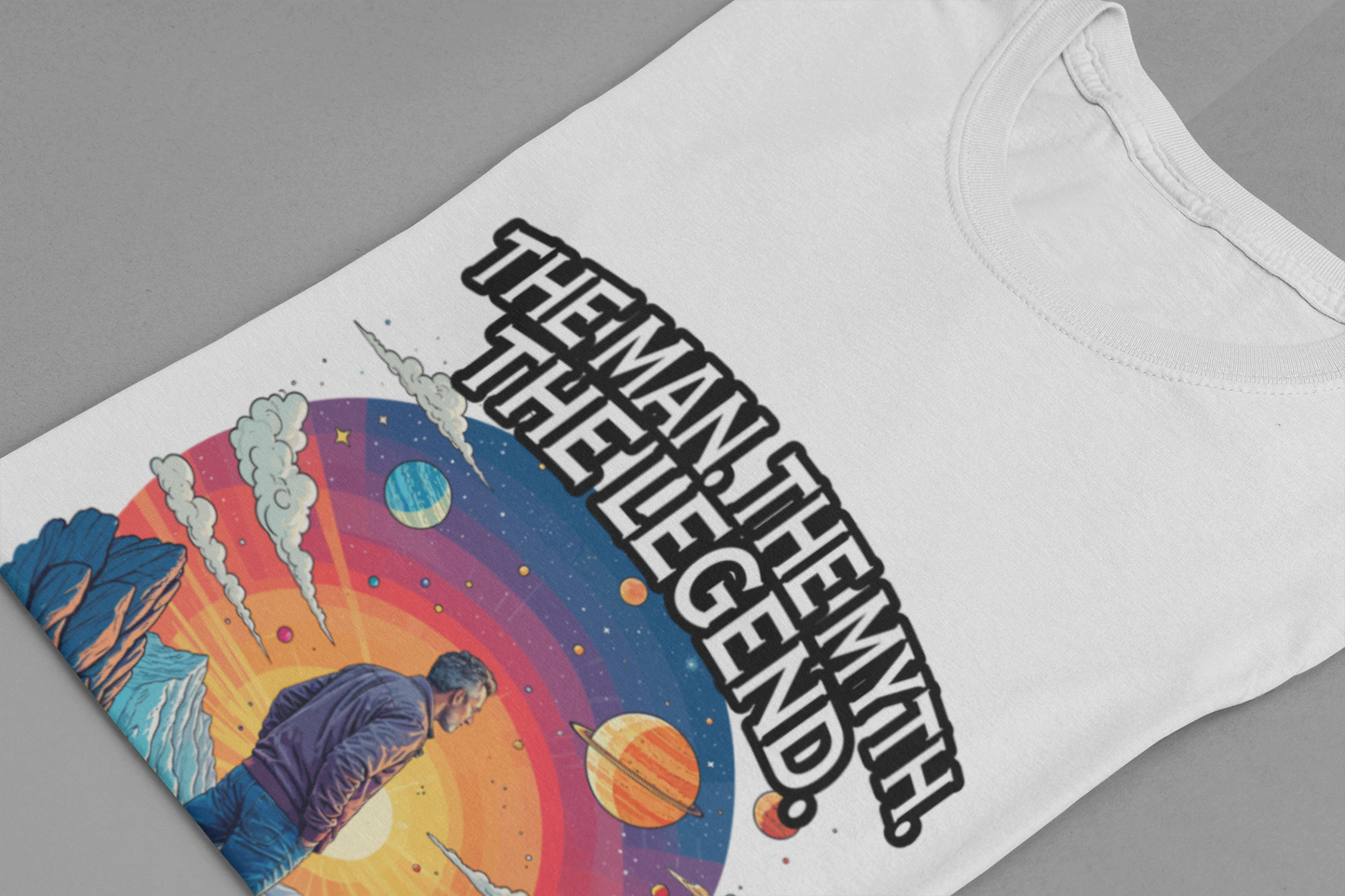 Honor the legendary dad - The Man The Myth The Legend My Dad Tshirt Majestic Mountain Nature Tribute Design