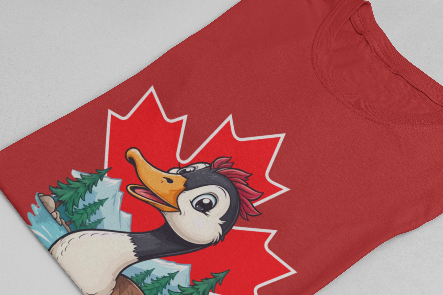 Canada Maple Duck Cartoon T-Shirt
