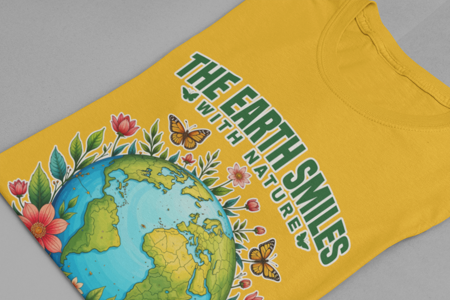 The Earth Smiles In Flowers Shirt, Nature Inspired Floral Tee, Earth Day Garden T Shirt, Botanical Art Apparel, Bloom With Nature Top