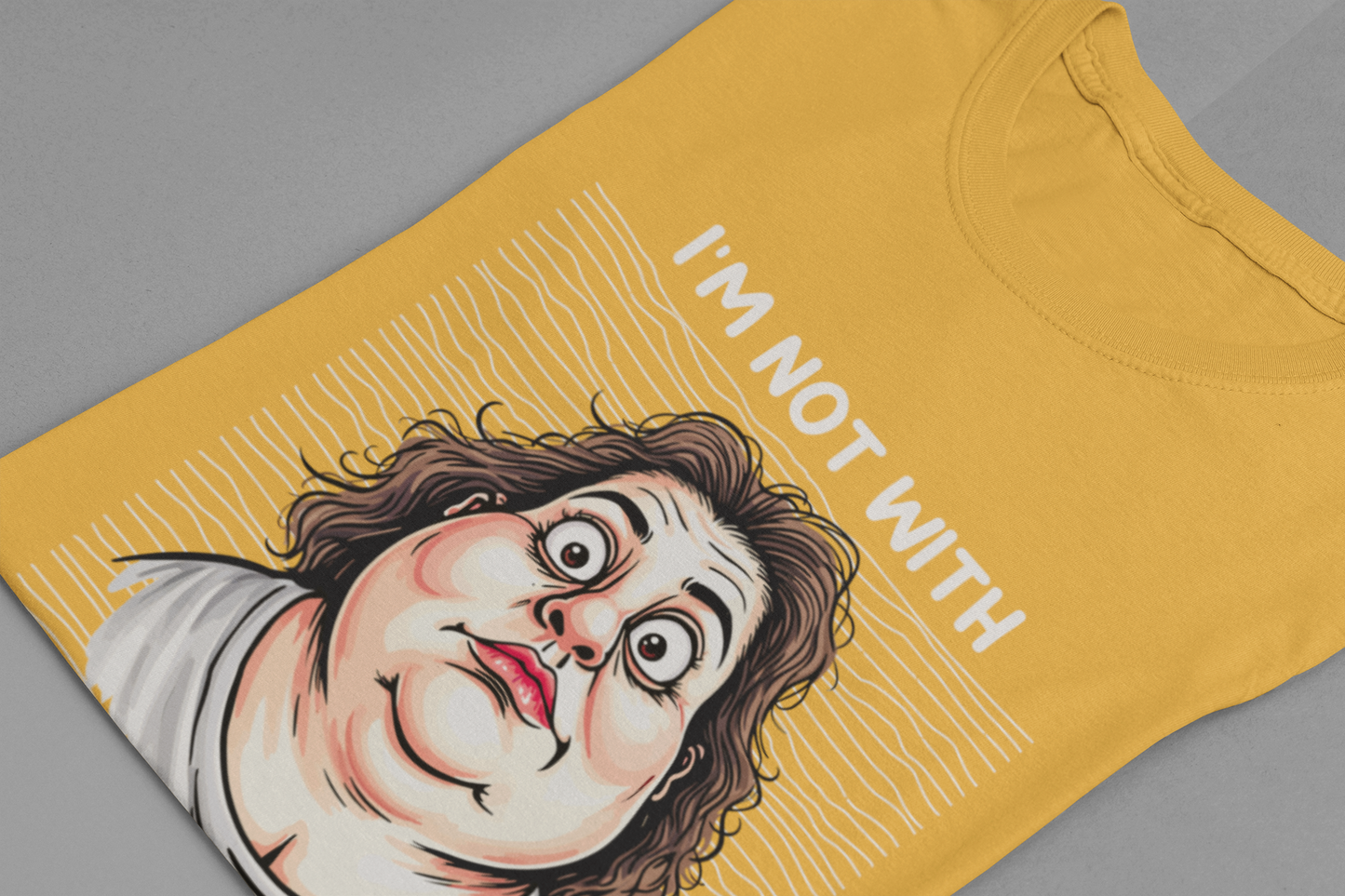 I'm Not With Stupid Anymore Tshirt – Women Simple Smiling Face Graphic