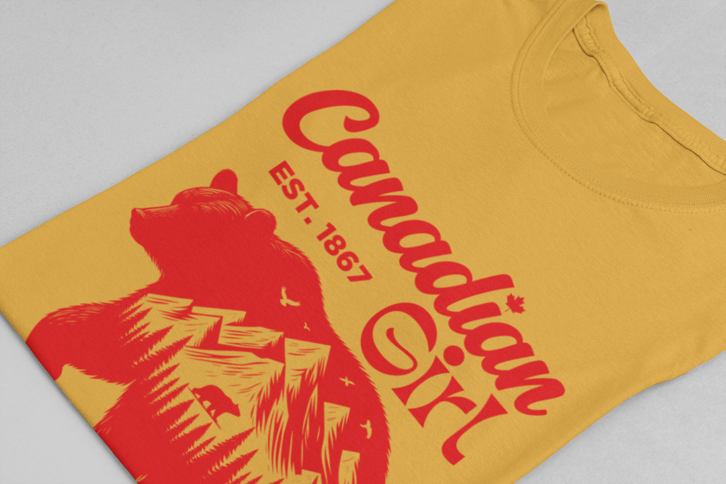 Canadian Girl Wilderness Bear T-Shirt