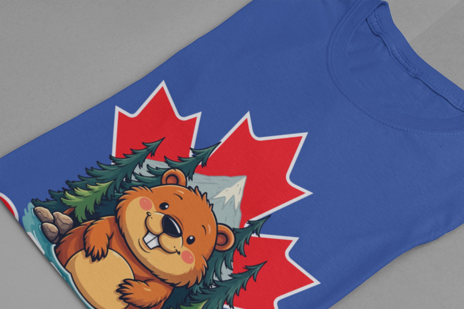 Canada Maple Beaver Cartoon T-Shirt
