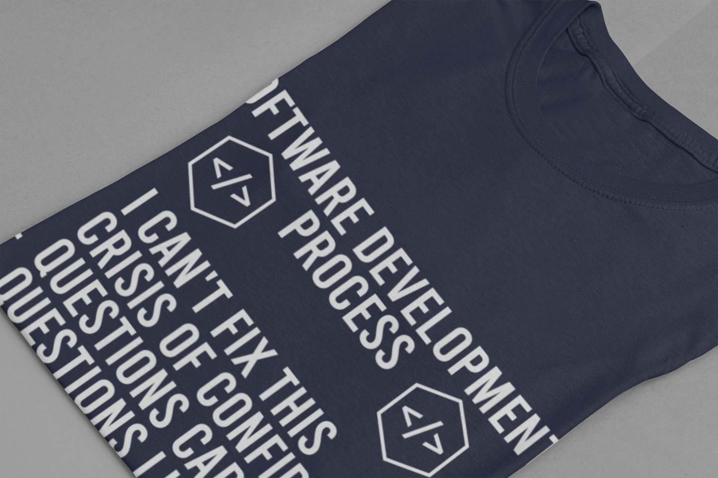 Software Engineering Humor Tee – Programmer Crisis Life Cycle