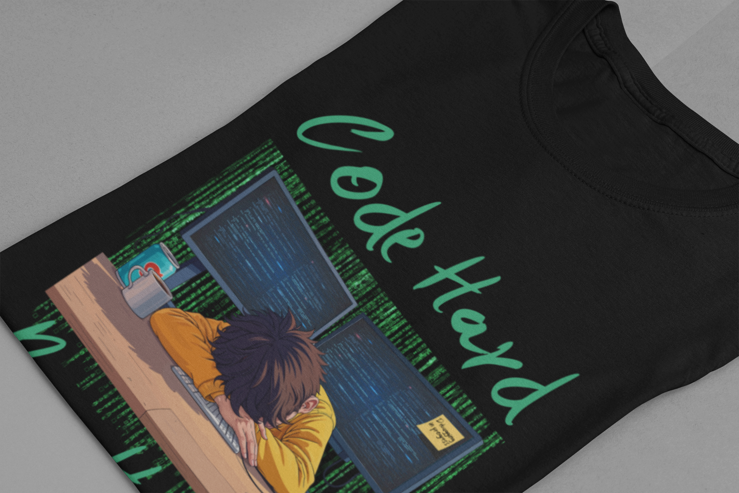 Code Hard Nap Harder Tee, Developer Sleep Shirt, Programmer Humor Top, Tech Life Graphic Tee, Sleep is Debugging Gift