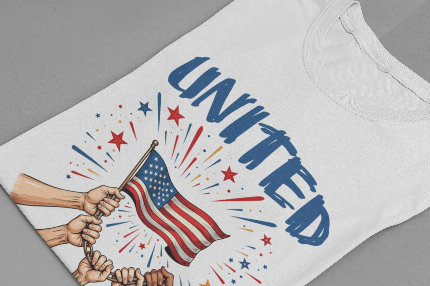 United We Stand Shirt Patriotic Unity Tee for People Who Value Freedom Justice and Standing Together in Strength and Equality