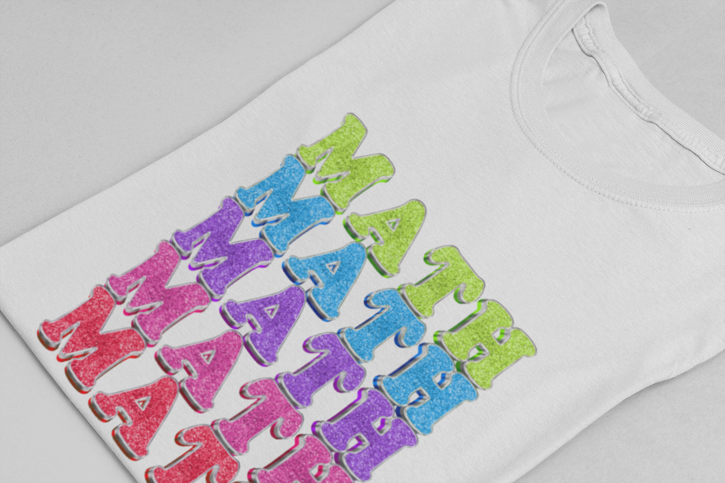 Math Repeated Tshirt – Bold Typography Design for Math Enthusiasts