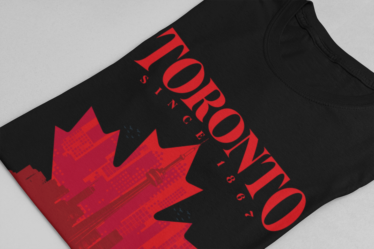 Toronto Skyline Maple Leaf T-Shirt