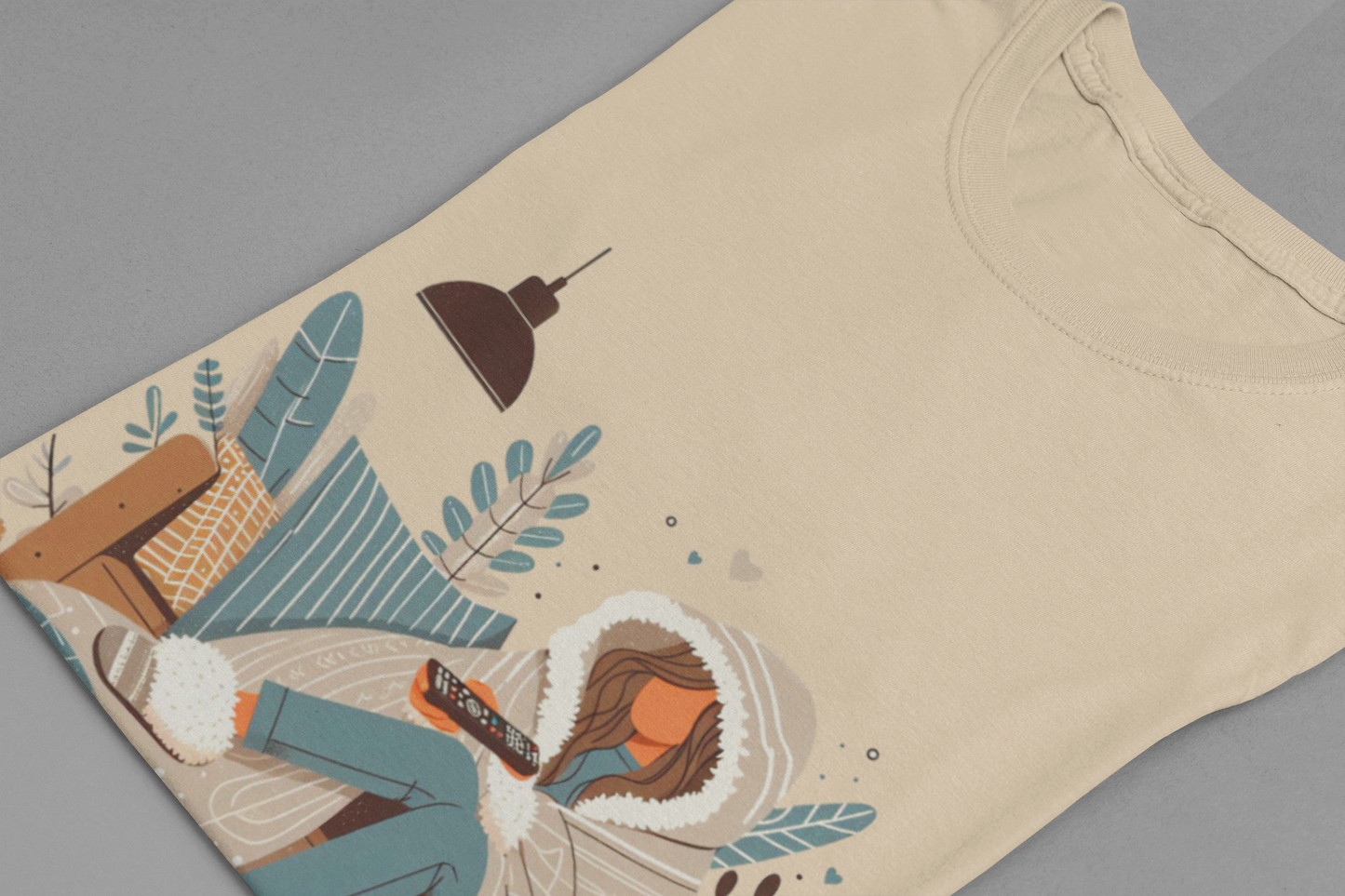 In My Lazy Era Relax and Unwind | Girl on Sofa with Remote Graphic T-Shirt