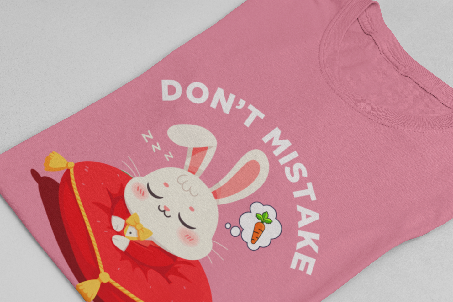 Don’t Mistake This Chill for Laziness Tee, Rabbit Energy Saving Mode Shirt, Funny Bunny Mood Graphic Tee, Soft Sass Gift