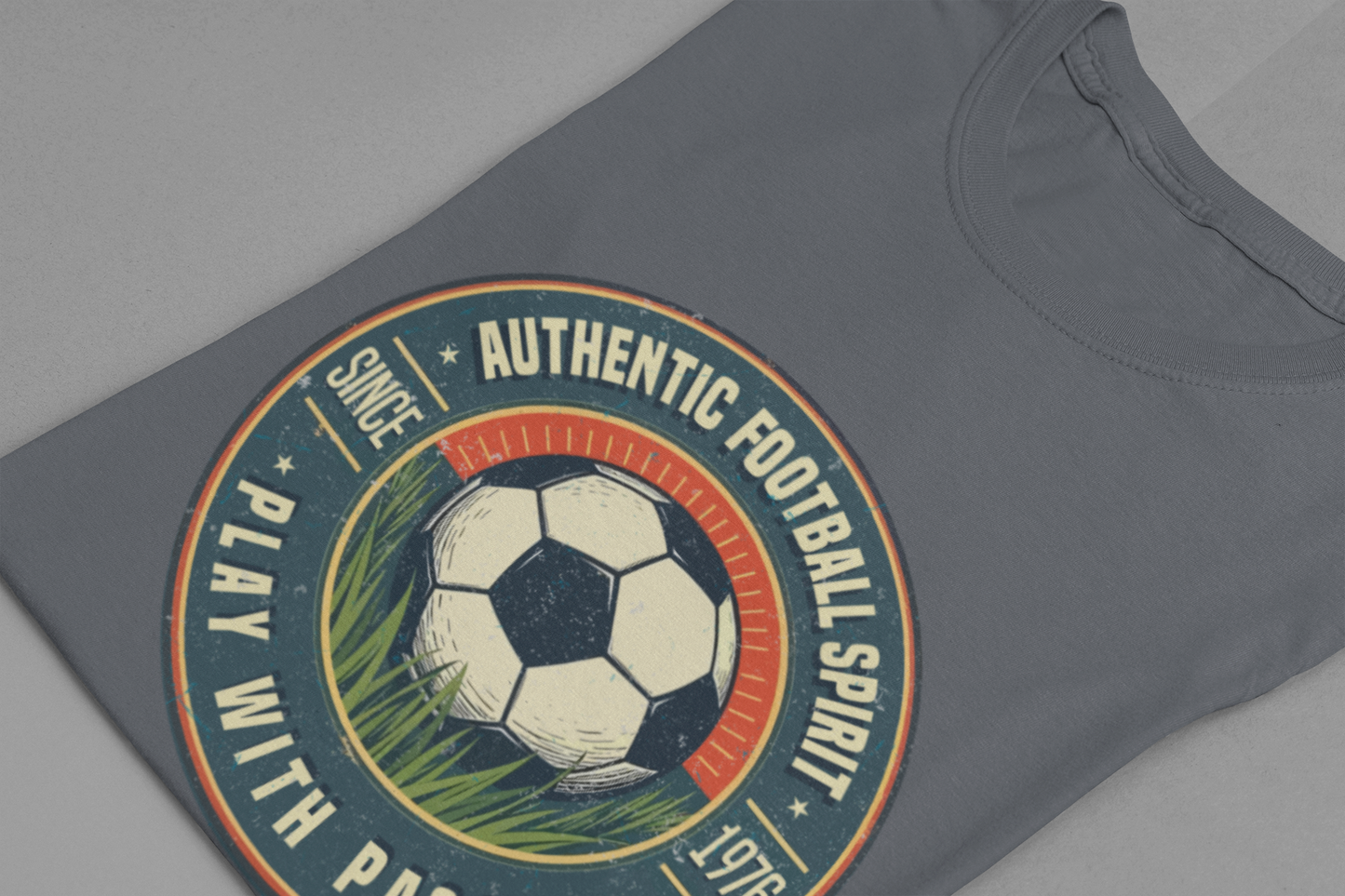 Retro Soccer Badge Tee, Vintage Football Graphic Shirt, Classic Sports Fan Top, Game Day Retro Look, Soccer History Gift Shirt