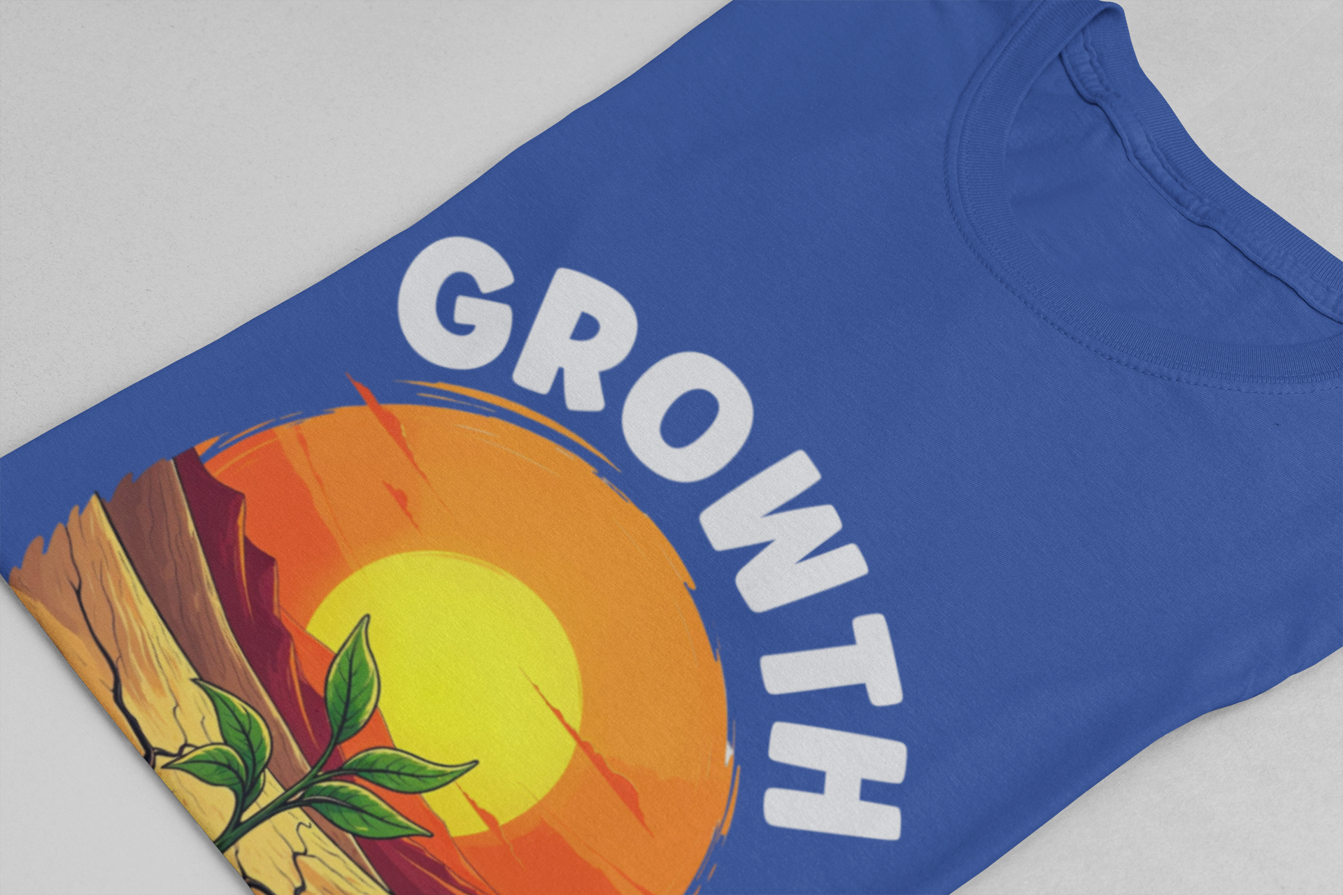 Growth Over Perfection Motivational T-Shirt – Sunrise Plant Design