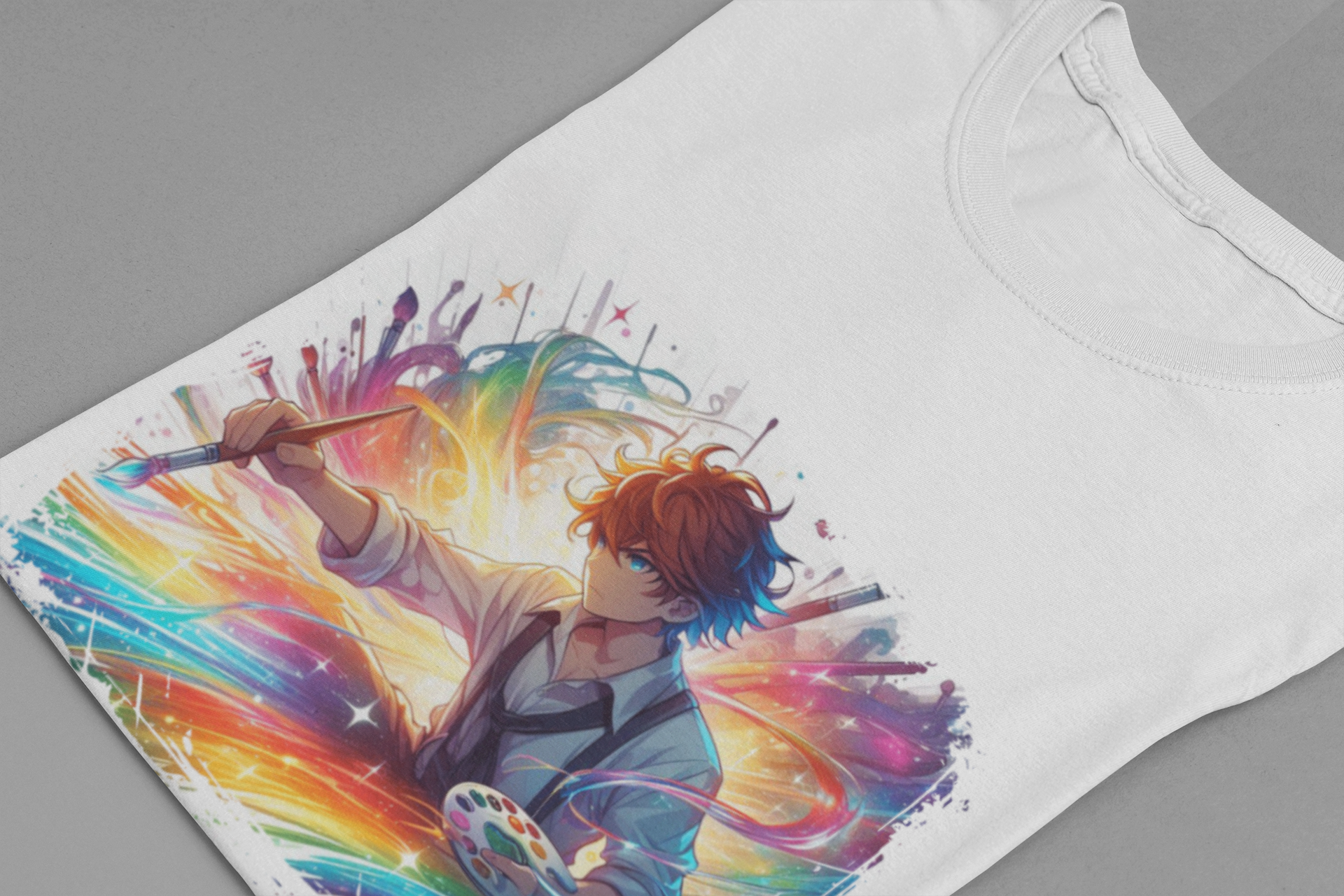 I Am The Creator Of My Destiny Shirt, Bold Painter Manifestation Tee, Artistic Power Graphic T Shirt, Spiritual Anime Apparel, Self Expression Top
