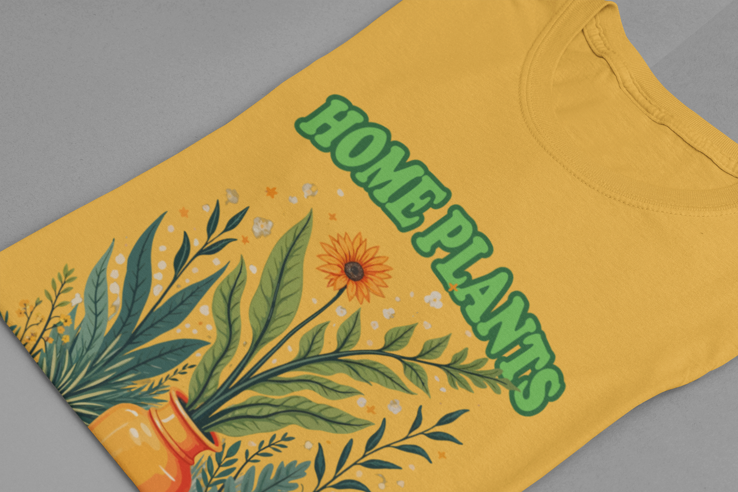 Home Plants Manager Tshirt – Botanical Flower Pots Graphic