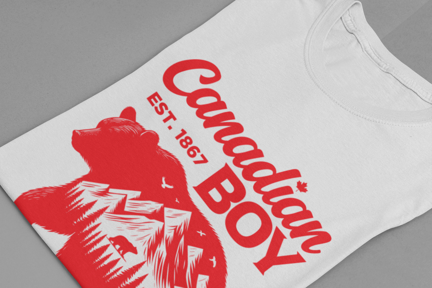 Canadian Boy Wilderness Bear T-Shirt