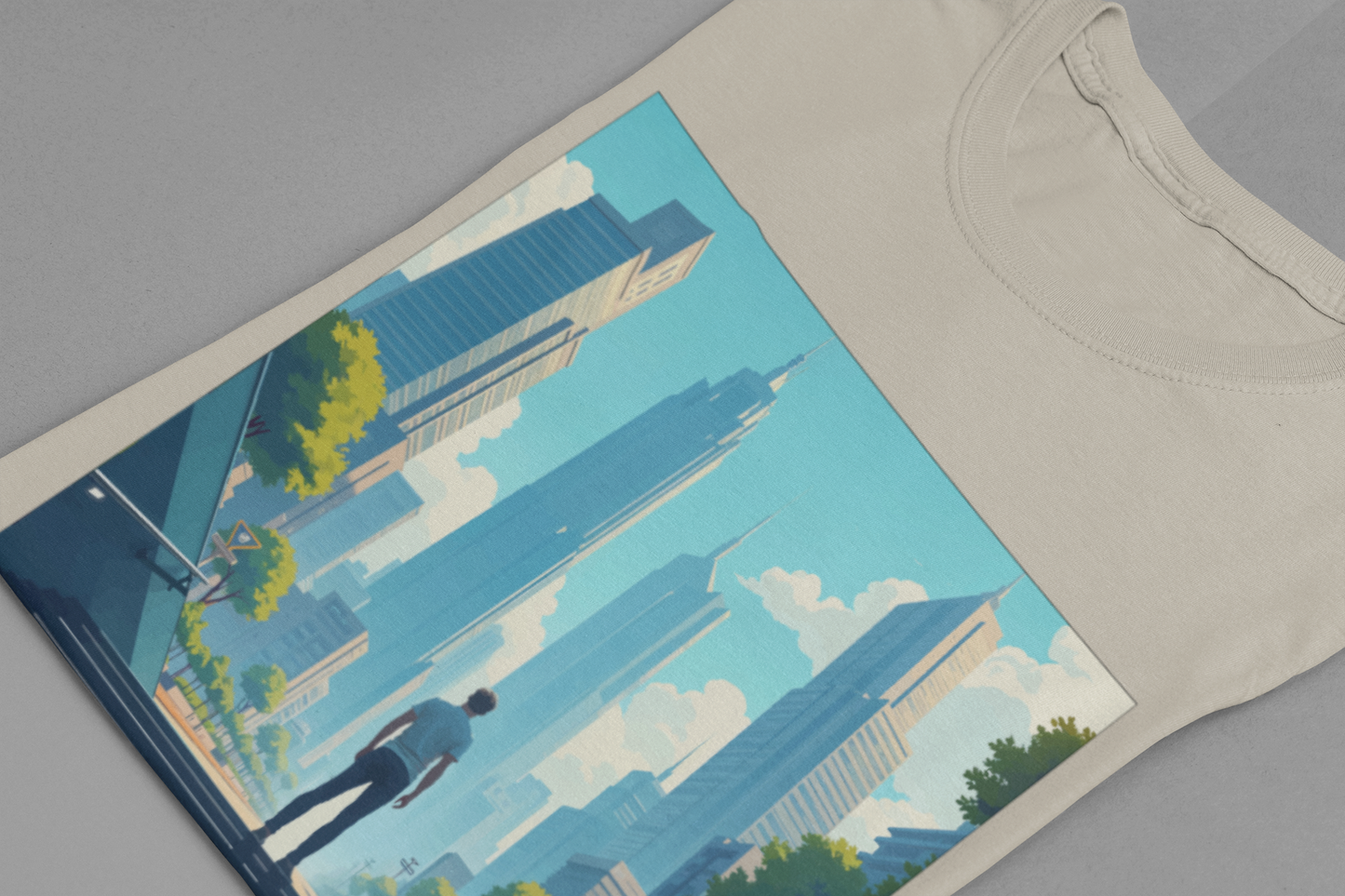 Subways and Skylines Urban Dream Graphic Tee for Big City Thinkers Who See Beauty in Buildings Movement and the Buzz of the Metro