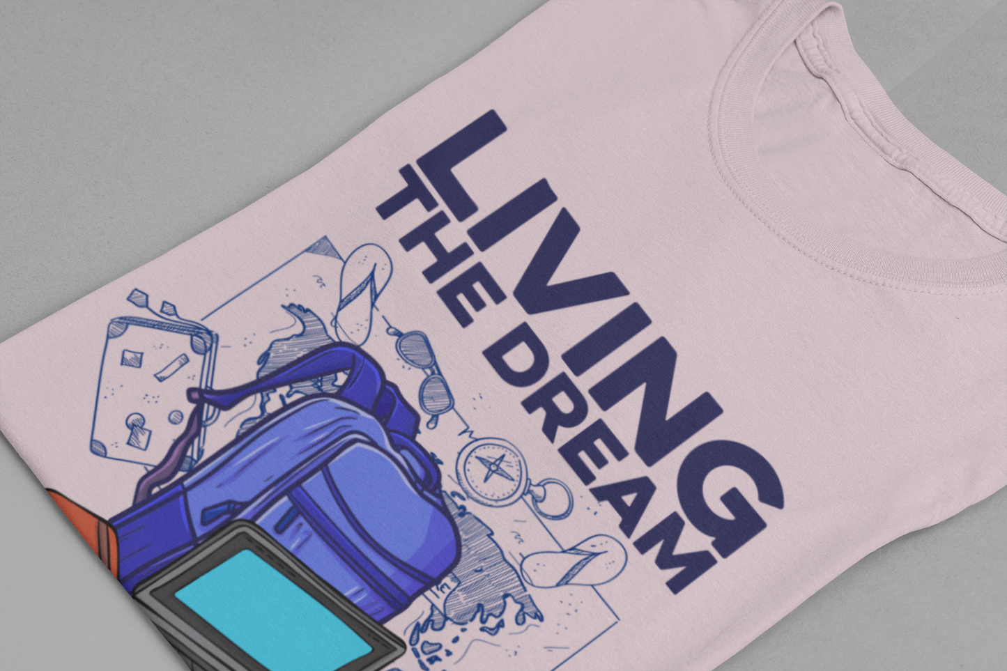 Living the Dream   Official Graphic Statement Tee for Bold Minds, Modern Thinkers, and Everyday Expression Everywhere
