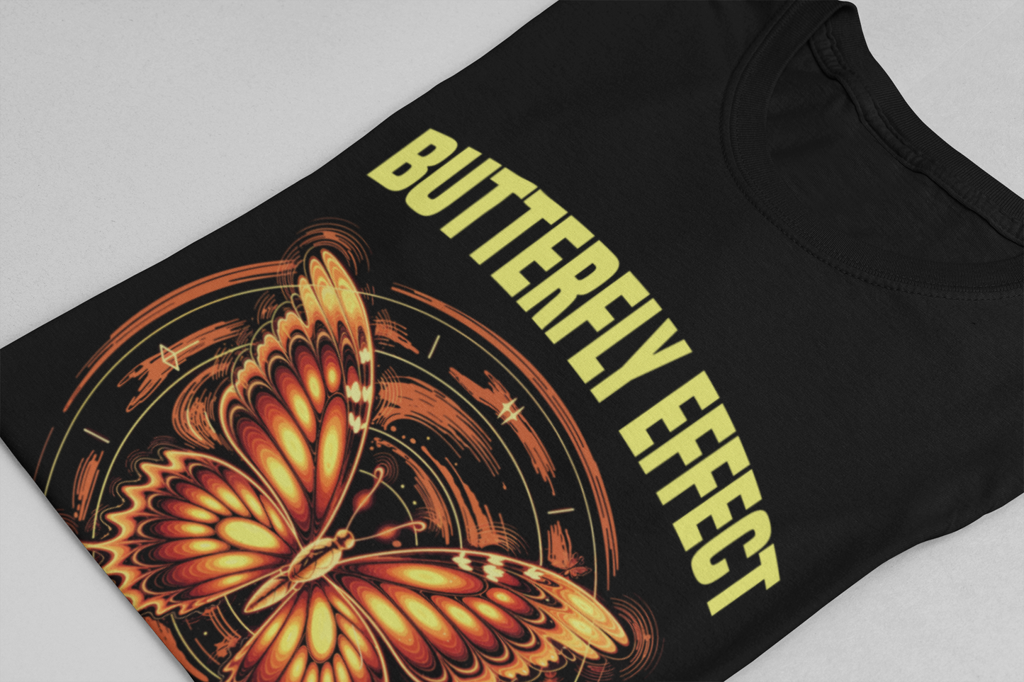 Warning Butterfly Effect Ahead Tee, Sci-Fi Chaos Shirt, Time Shift Graphic Tee, Multiverse Humor Top, Cause and Effect Gift