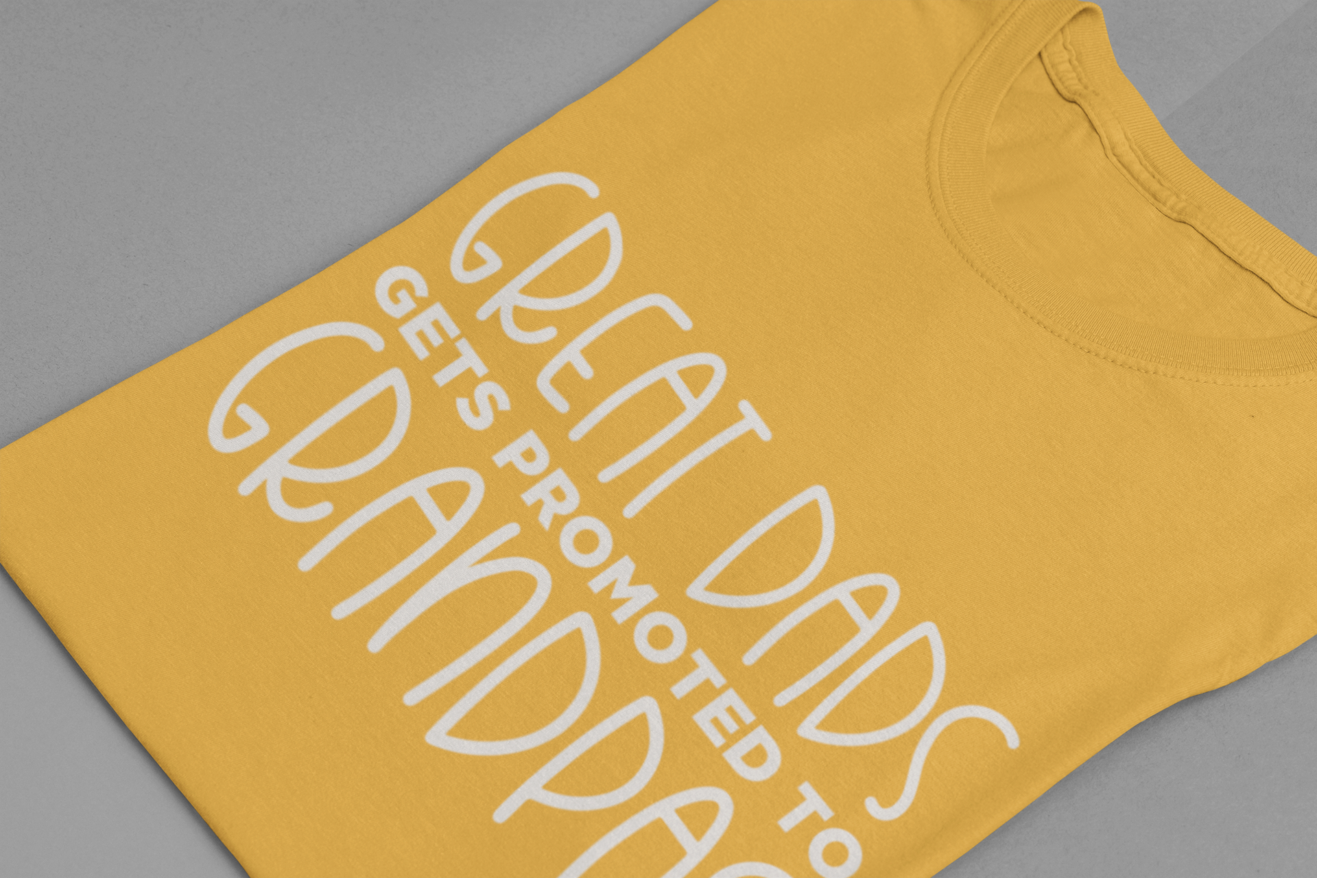 Great Dads Get Promoted to Grandpas T-Shirt – Proud Grandpa Promotion Tee