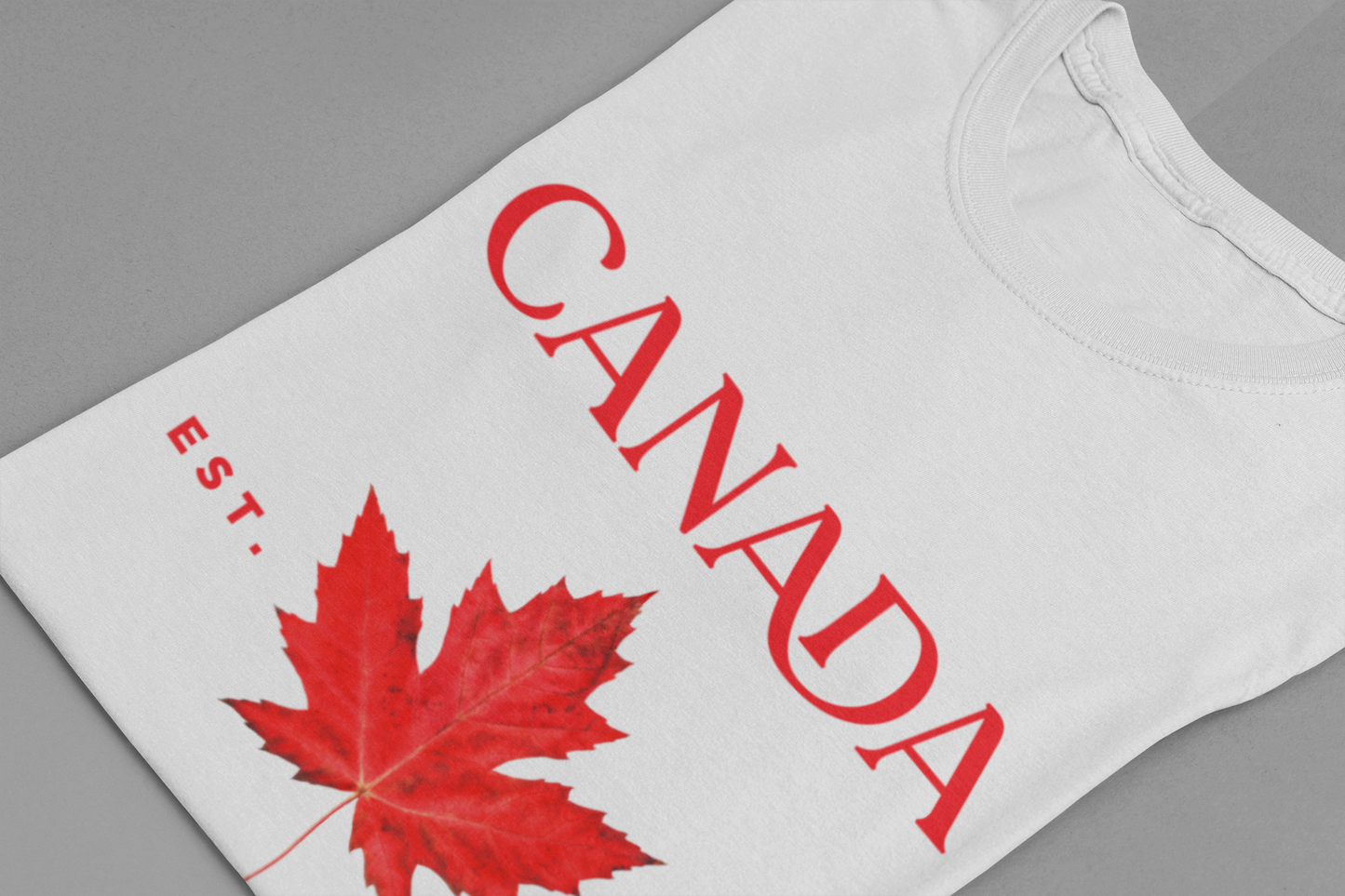 Canada Strong and Free Maple Heritage - Red  Print T-Shirt