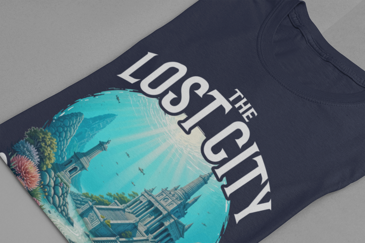 Sunken Cities of the Past Tee, Lost World History Shirt, Ancient Civilizations Graphic Tee, Underwater Discovery Top, Explorer Gift