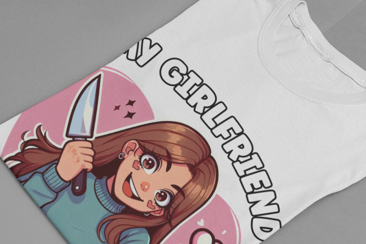 My Girlfriend Will Kill You Shirt, Protective Boyfriend Tee, Funny Relationship T Shirt, Jealousy Humor Graphic, Bold Love Statement Top