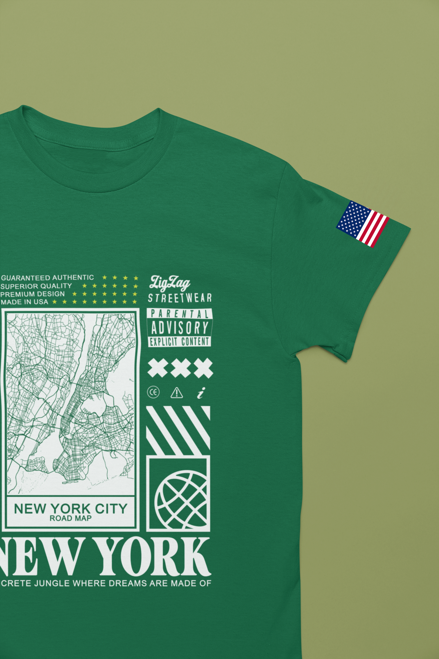 New York City Road Map T-Shirt - Limited Edition Urban Streetwear NYC Map Design