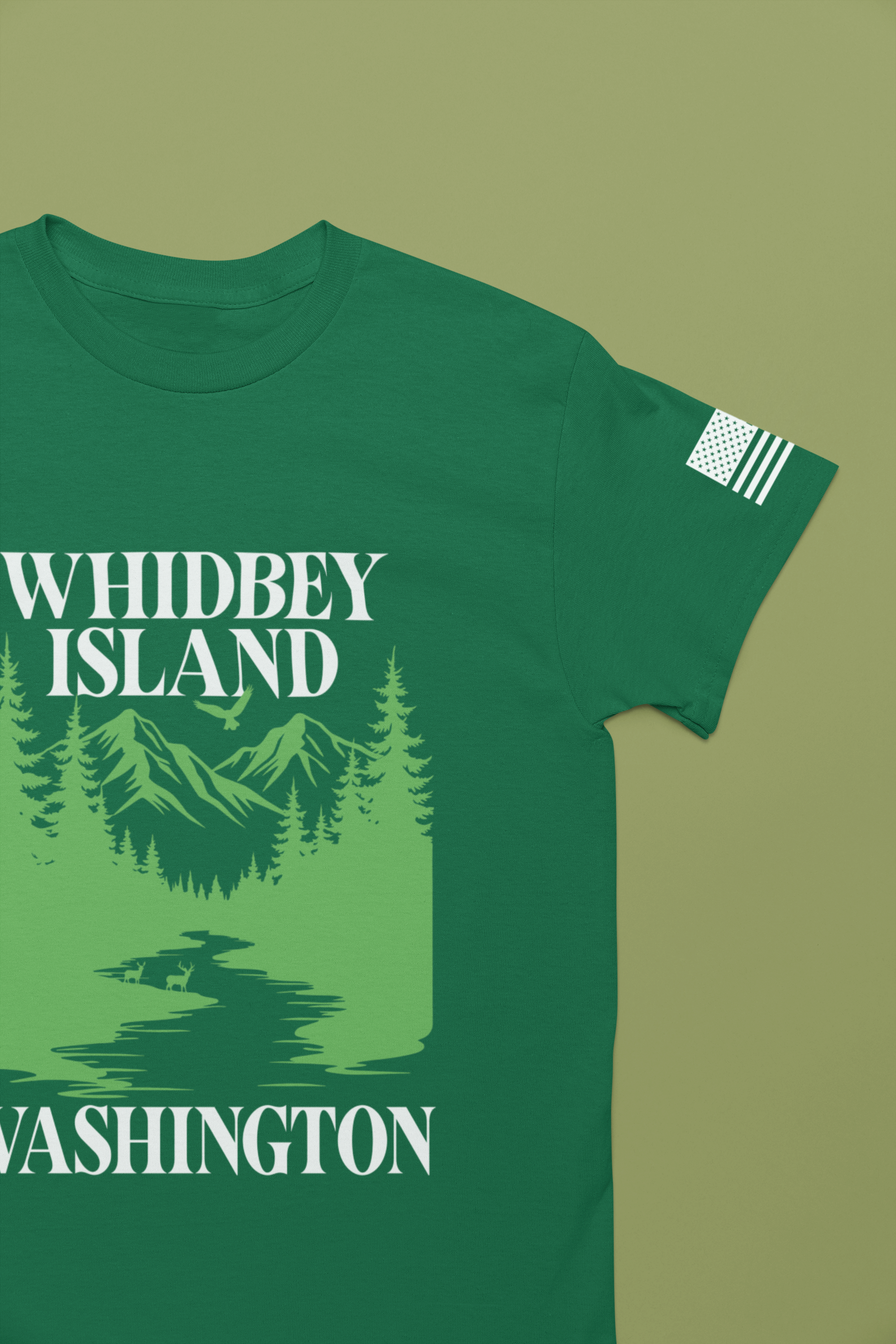 Washington The Evergreen State Mountain & Forest Nature Graphic T-Shirt | USA EST 1851 Pacific Northwest Tee