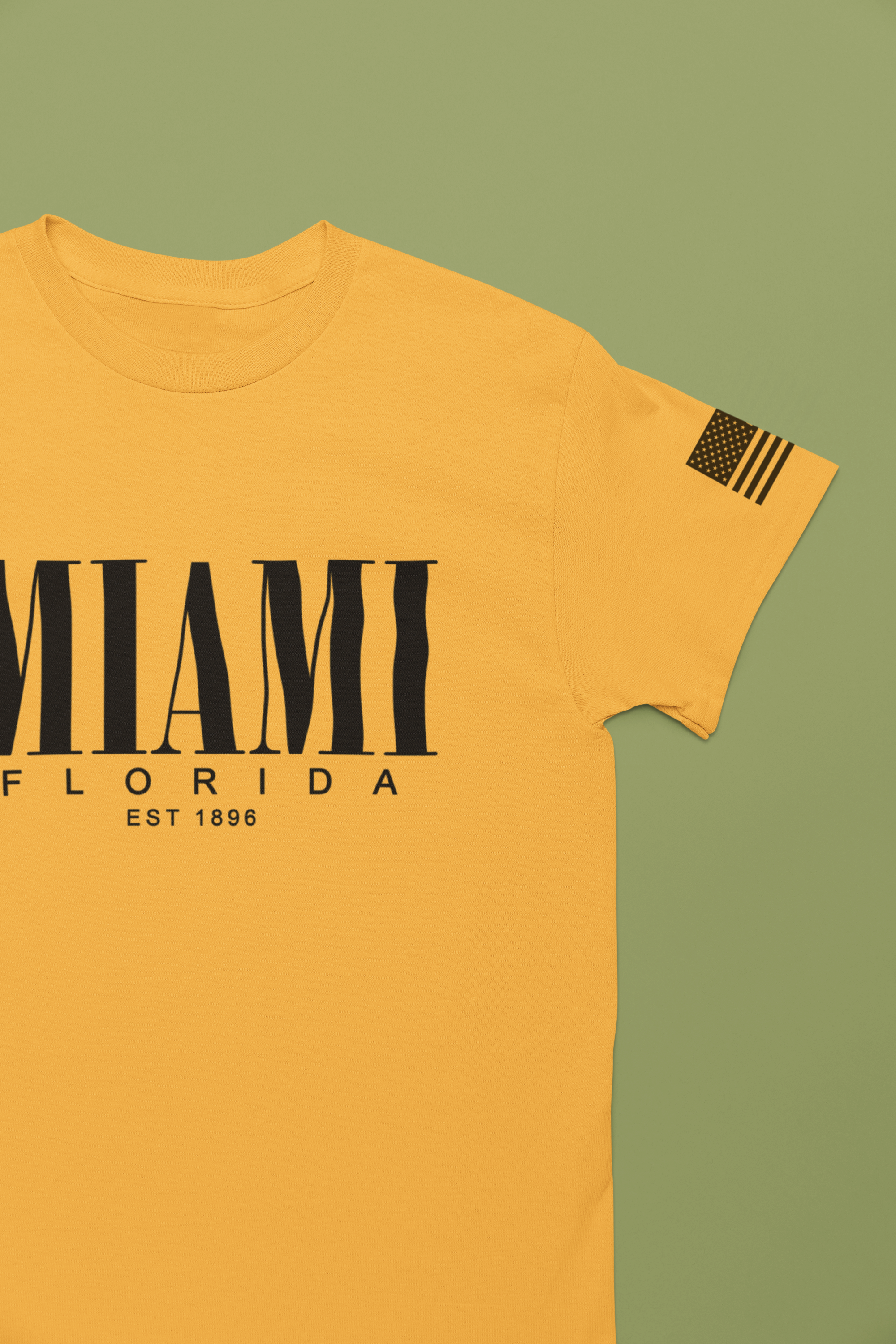 Miami Florida EST 1896 T-Shirt – Luxury Minimal Clean Typography Tee