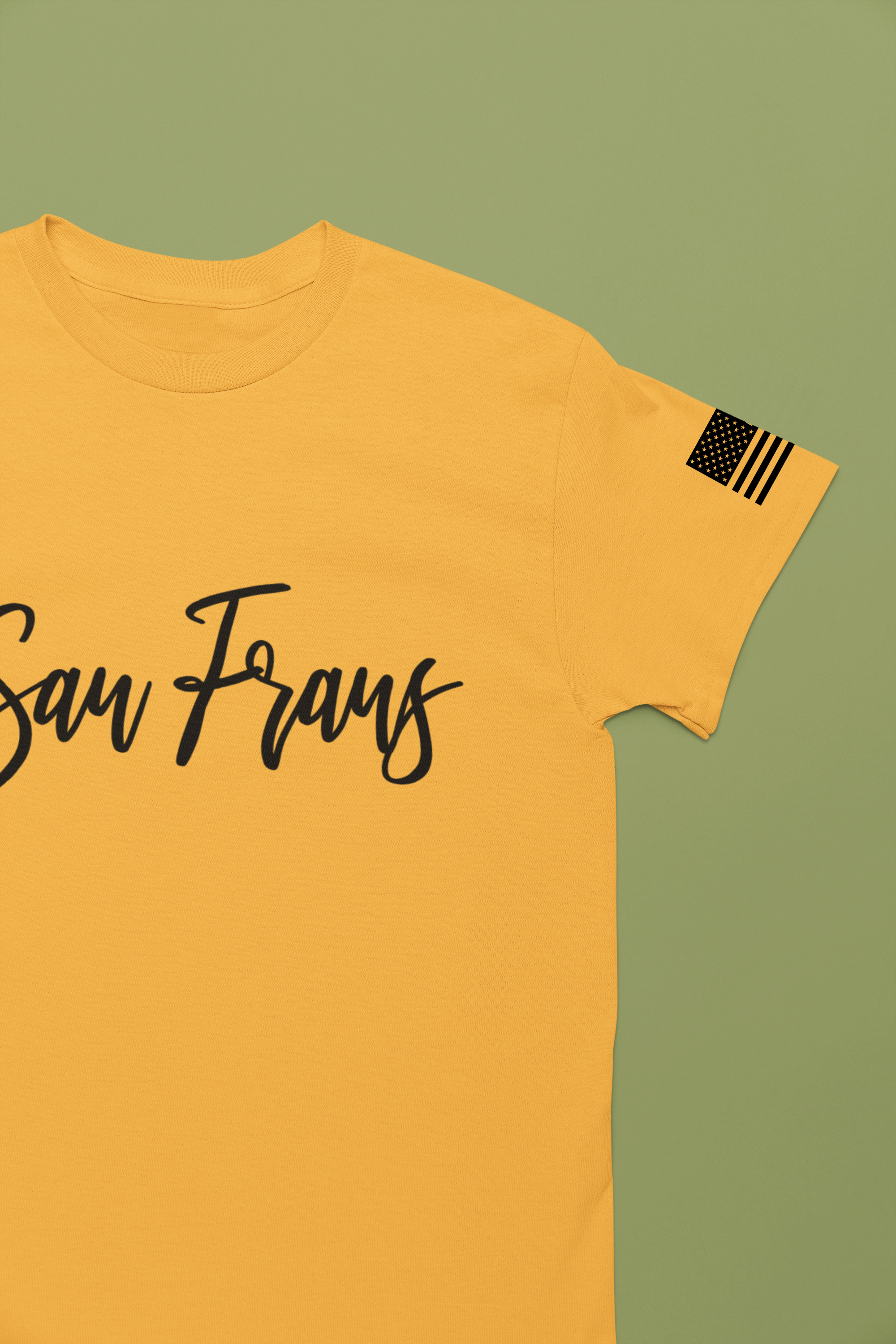 San Frans Script T-Shirt – Cursive Handwriting Style San Francisco Tee