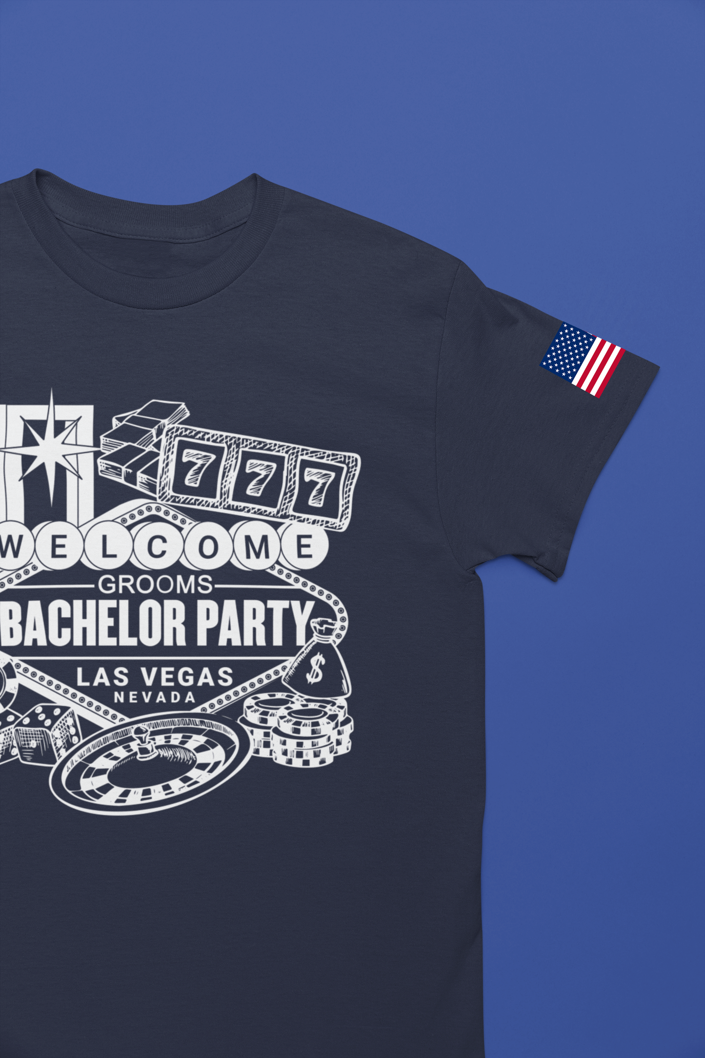 Welcome Grooms Bachelor Party Las Vegas T-Shirt - Vegas Nevada Casino Party Shirt